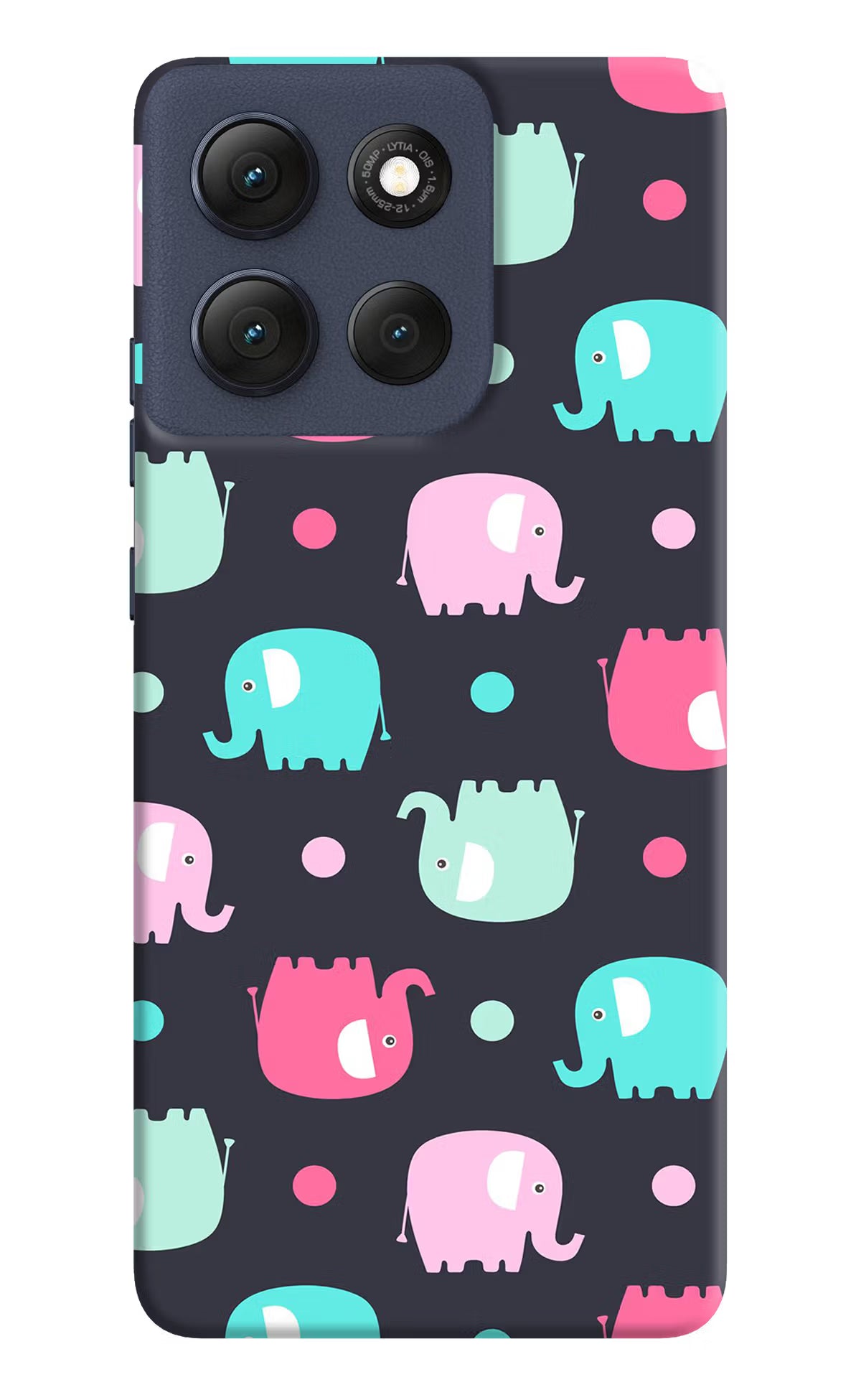 Elephants Moto G86 Power Back Cover - Elephants Moto G86 Power Hard Case Back Cover by Casekaro Elephants Moto G86 Power Hard Case Back Cover by Casekaro