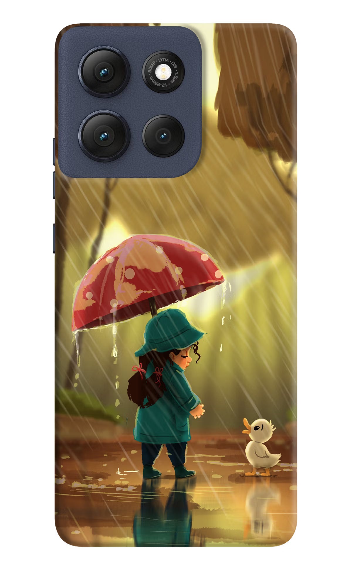 Rainy Day Moto G86 Power Back Cover - Rainy Day Moto G86 Power Hard Case Back Cover by Casekaro Rainy Day Moto G86 Power Hard Case Back Cover by Casekaro
