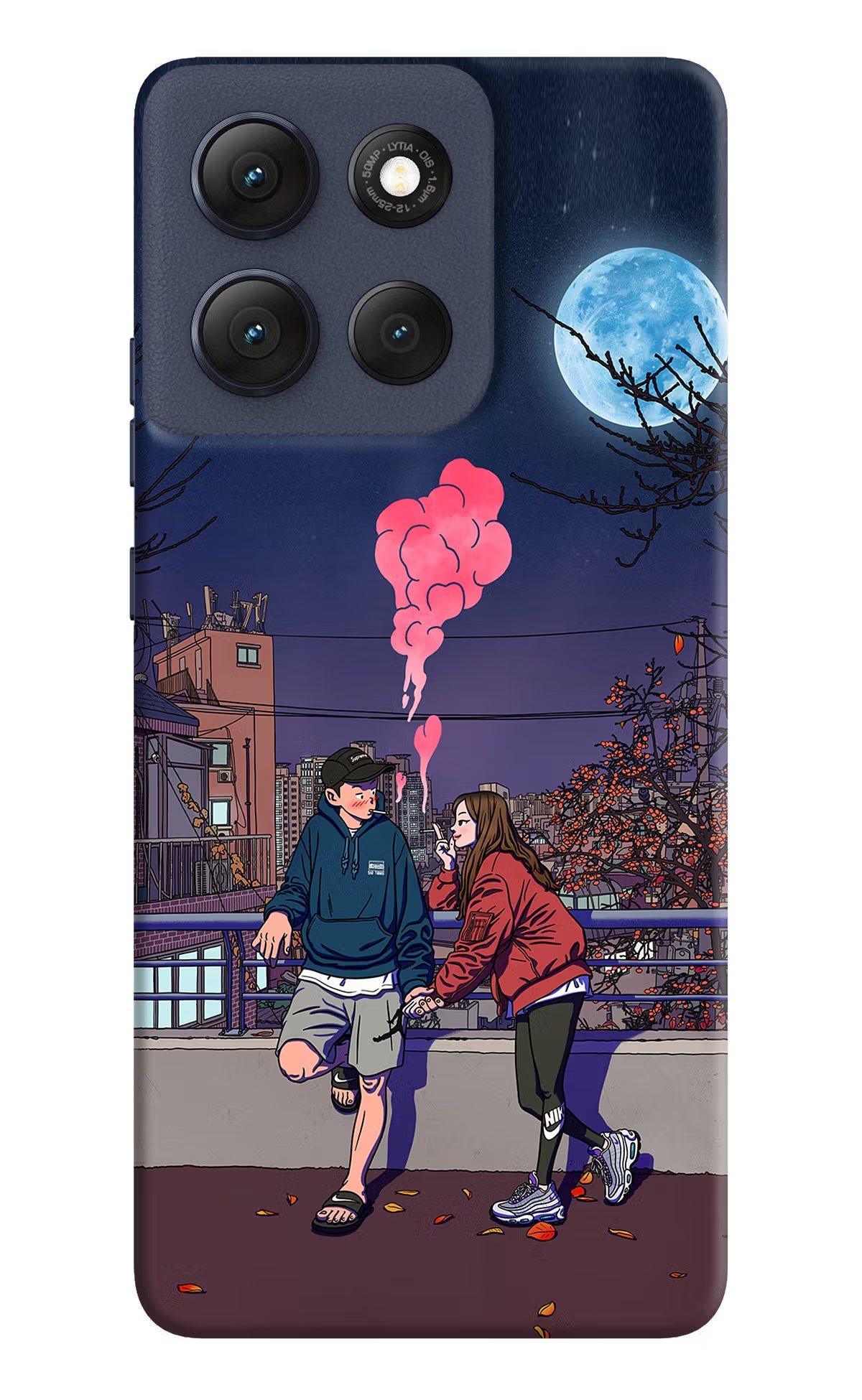 Chilling Couple Moto G86 Power Back Cover - Chilling Couple Moto G86 Power Hard Case Back Cover by Casekaro Chilling Couple Moto G86 Power Hard Case Back Cover by Casekaro