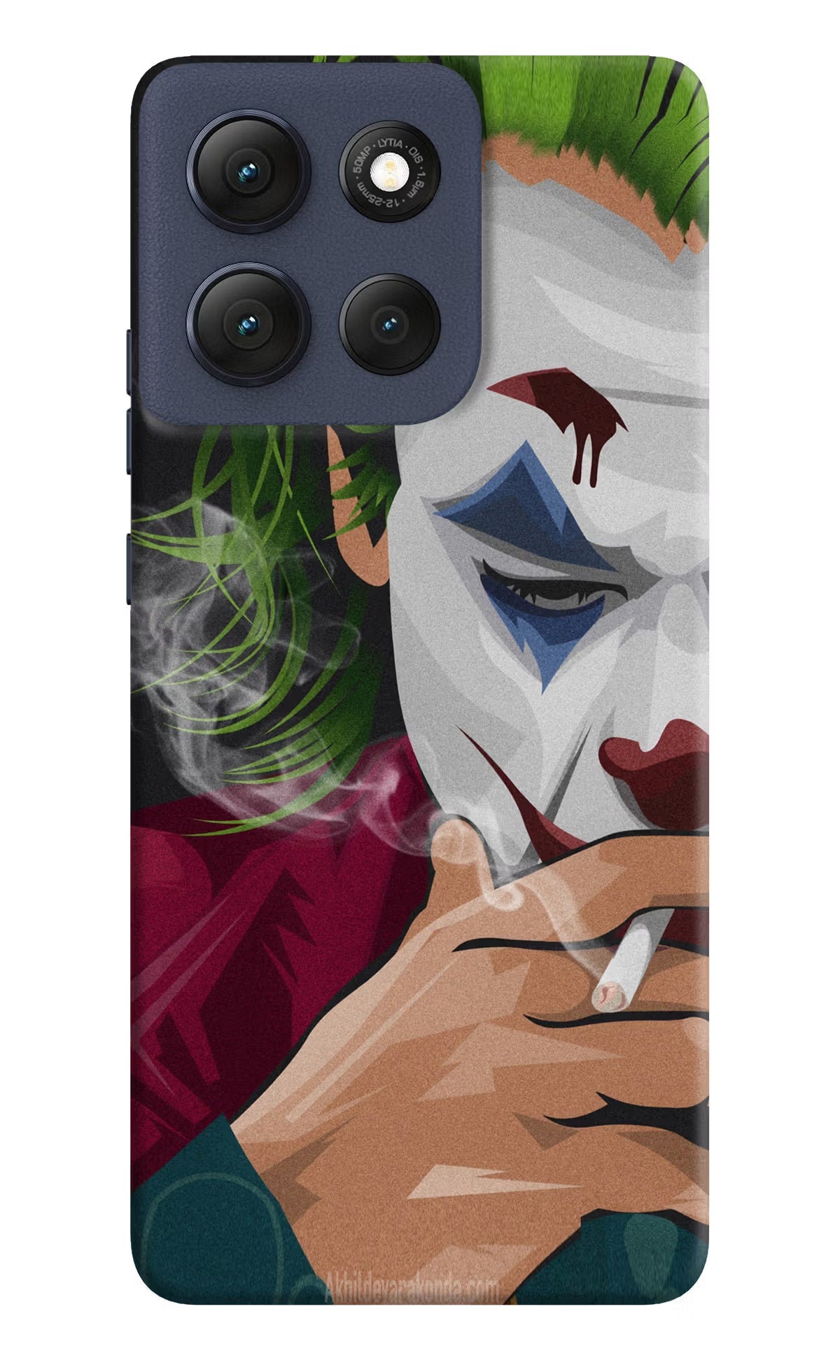 Joker Smoking Moto G86 Power Back Cover - Joker Smoking Moto G86 Power Hard Case Back Cover by Casekaro Joker Smoking Moto G86 Power Hard Case Back Cover by Casekaro