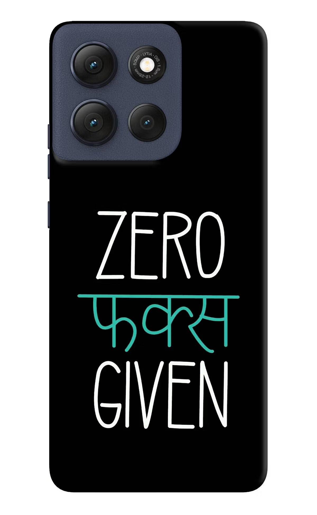 Zero Fucks Given Moto G86 Power Back Cover - Zero Fucks Given Moto G86 Power Hard Case Back Cover by Casekaro Zero Fucks Given Moto G86 Power Hard Case Back Cover by Casekaro