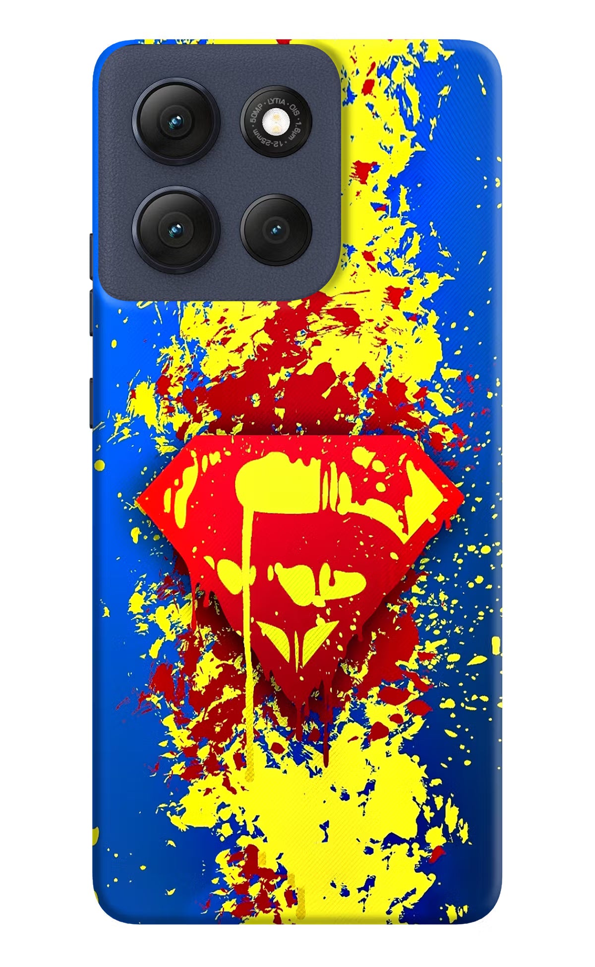 Superman logo Moto G86 Power Back Cover - Superman logo Moto G86 Power Hard Case Back Cover by Casekaro Superman logo Moto G86 Power Hard Case Back Cover by Casekaro