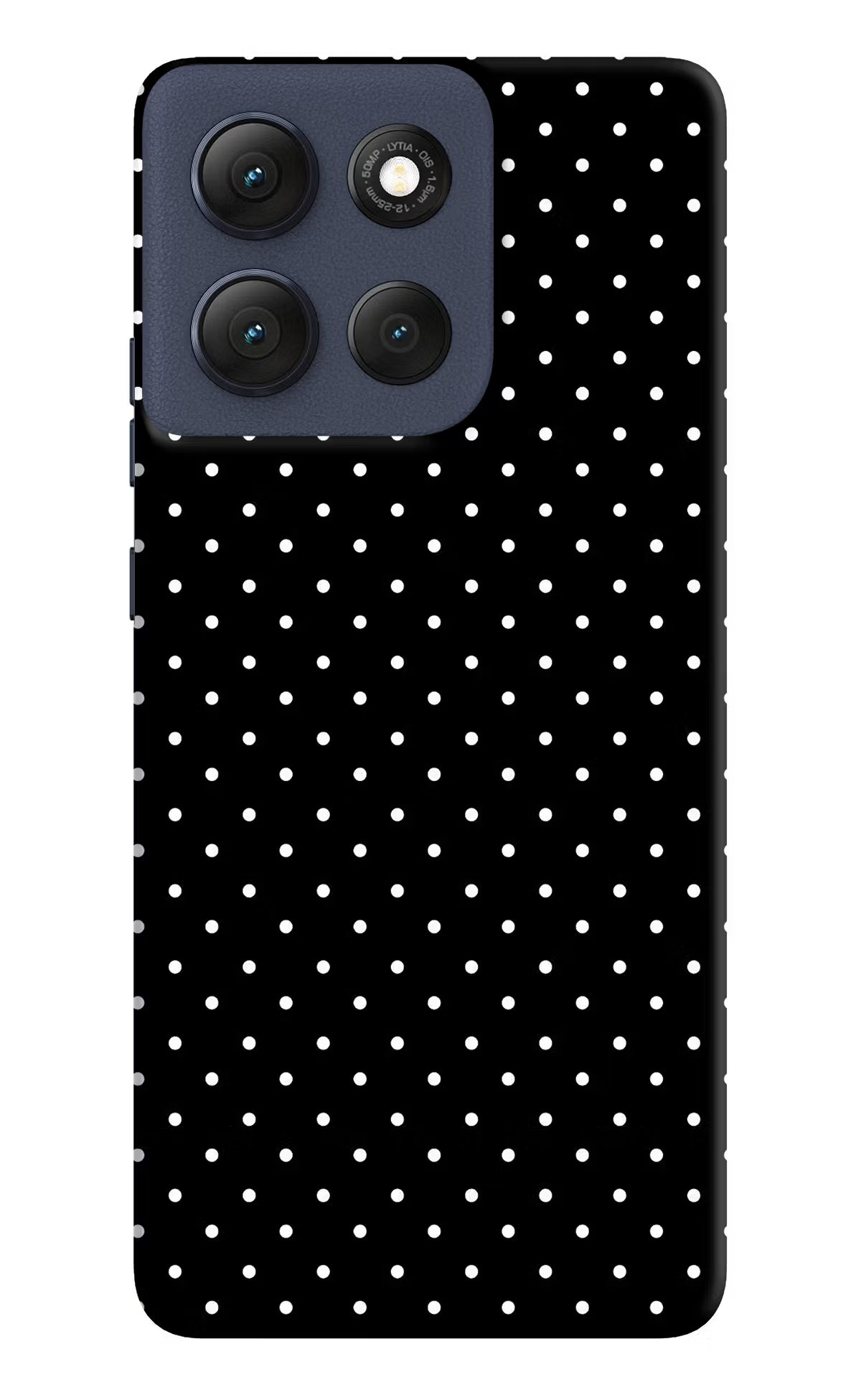 White Dots Moto G86 Power Back Cover - White Dots Moto G86 Power Hard Case Back Cover by Casekaro White Dots Moto G86 Power Hard Case Back Cover by Casekaro