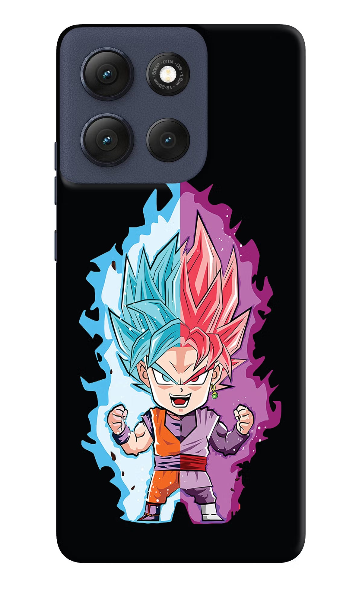 Chota Goku Moto G86 Power Back Cover - Chota Goku Moto G86 Power Hard Case Back Cover by Casekaro Chota Goku Moto G86 Power Hard Case Back Cover by Casekaro