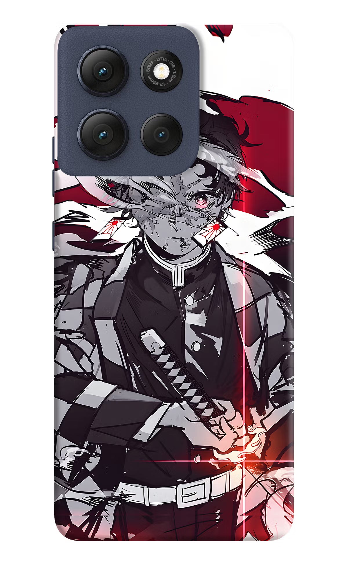 Demon Slayer Moto G86 Power Back Cover - Demon Slayer Moto G86 Power Hard Case Back Cover by Casekaro Demon Slayer Moto G86 Power Hard Case Back Cover by Casekaro
