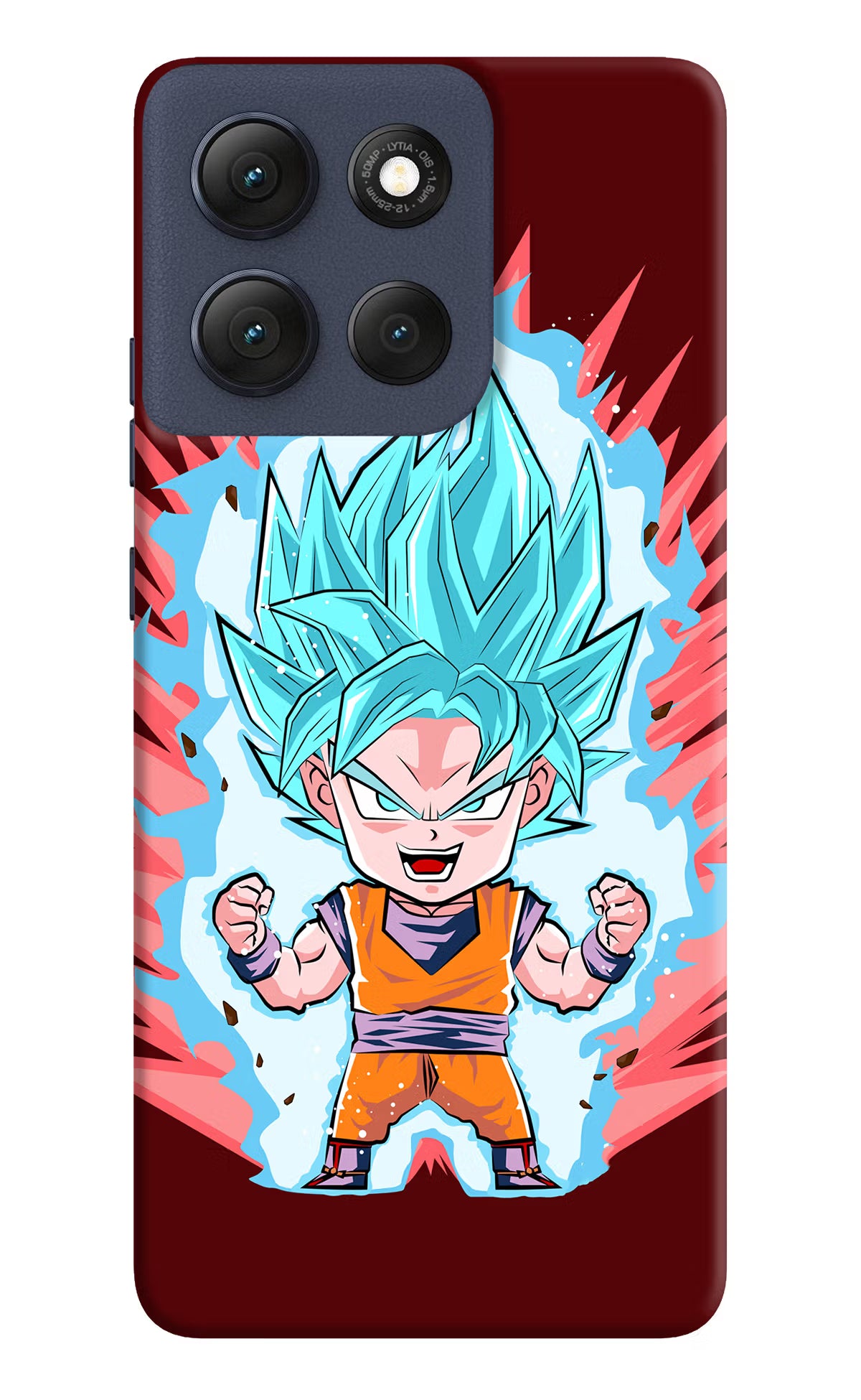 Goku Little Moto G86 Power Back Cover - Goku Little Moto G86 Power Hard Case Back Cover by Casekaro Goku Little Moto G86 Power Hard Case Back Cover by Casekaro