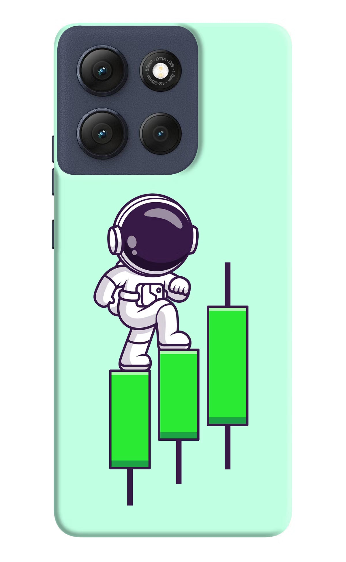 Astronaut Trader Moto G86 Power Back Cover - Astronaut Trader Moto G86 Power Hard Case Back Cover by Casekaro Astronaut Trader Moto G86 Power Hard Case Back Cover by Casekaro