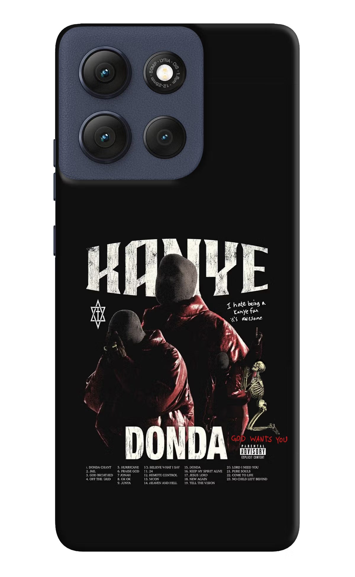 Donda Kanye West Moto G86 Power Back Cover - Donda Kanye West Moto G86 Power Hard Case Back Cover by Casekaro Donda Kanye West Moto G86 Power Hard Case Back Cover by Casekaro