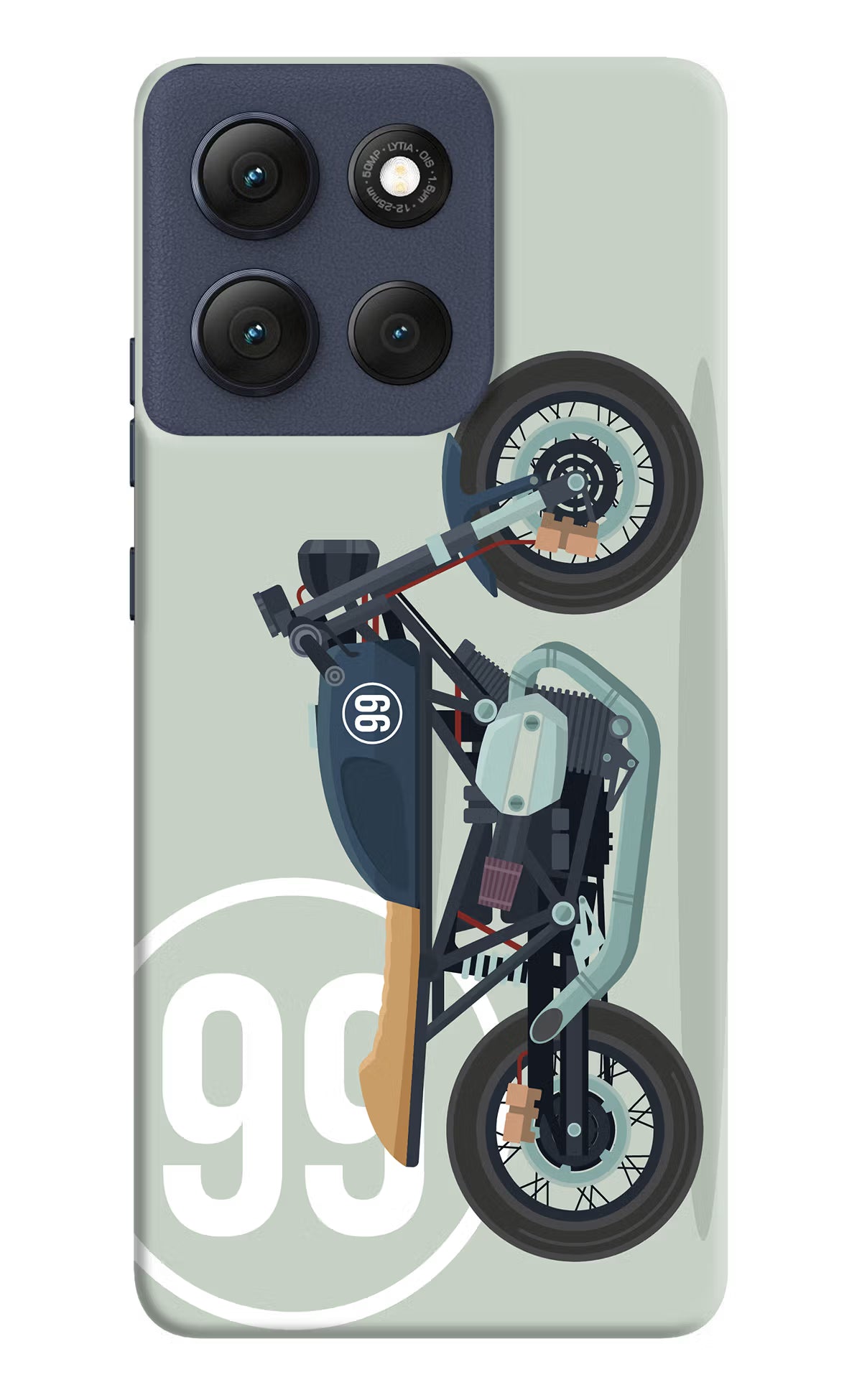 Classic Cafe Racer 99 Moto G86 Power Back Cover - Classic Cafe Racer 99 Moto G86 Power Hard Case Back Cover by Casekaro Classic Cafe Racer 99 Moto G86 Power Hard Case Back Cover by Casekaro