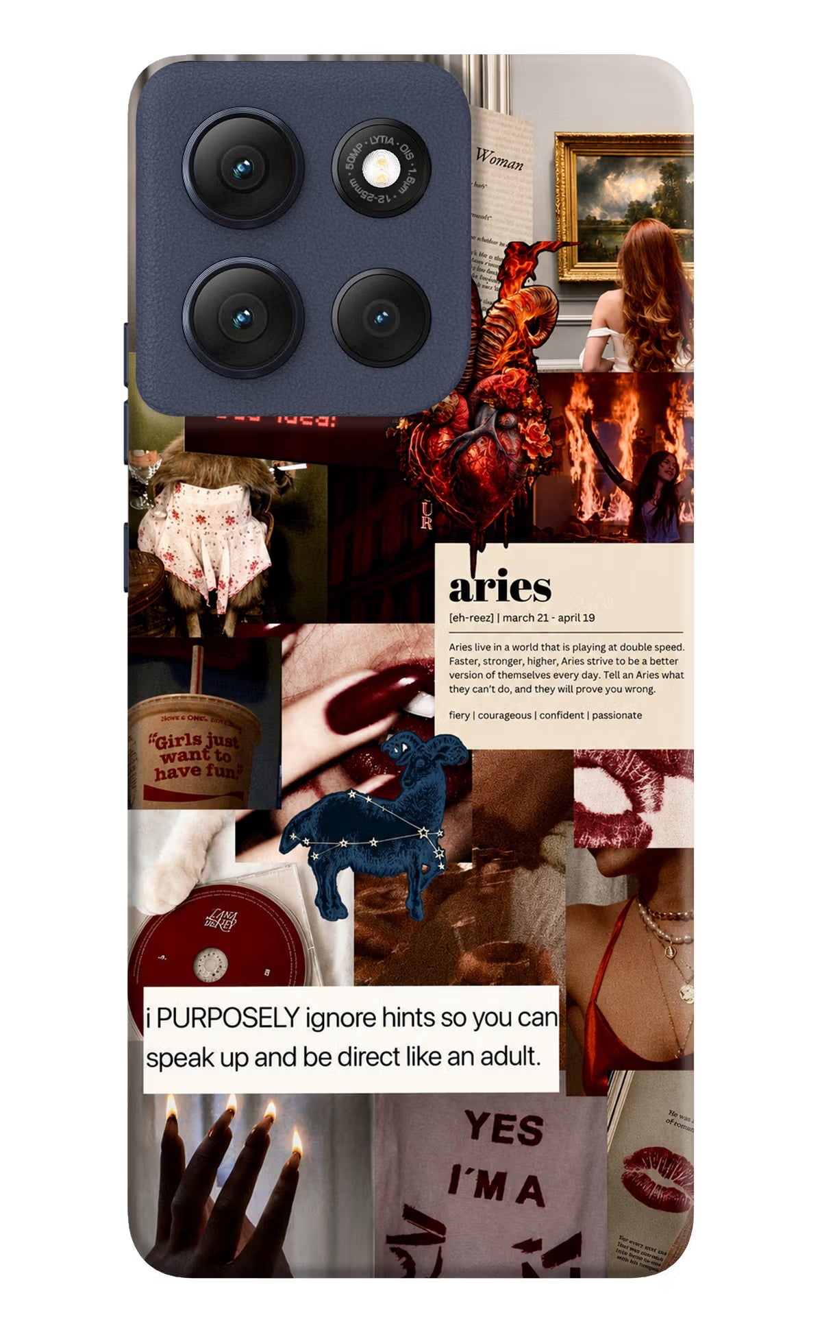 Zodiac Aries Moto G86 Power Back Cover - Zodiac Aries Moto G86 Power Back Cover Zodiac Aries Moto G86 Power Back Cover