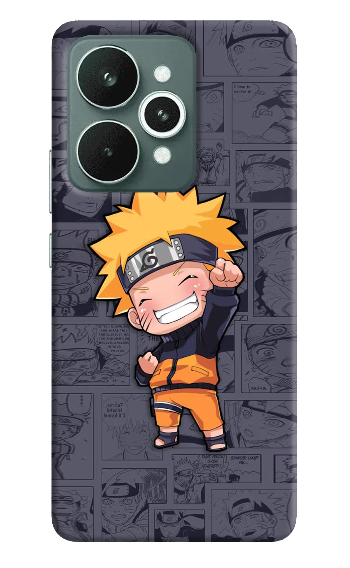 Chota Naruto Realme 15 Back Cover - Chota Naruto Realme 15 Hard Case Back Cover by Casekaro Chota Naruto Realme 15 Hard Case Back Cover by Casekaro
