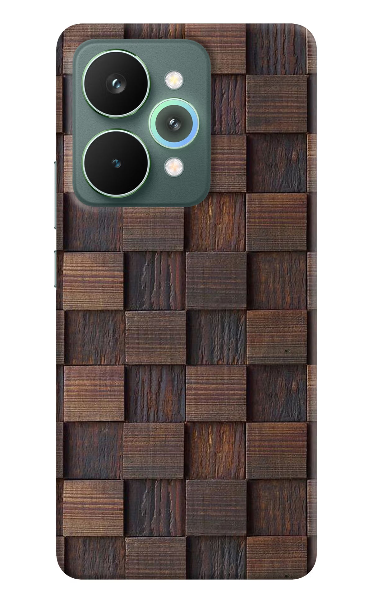 Wooden Cube Design Realme 15 Pro Back Cover - Wooden Cube Design Realme 15 Pro Hard Case Back Cover by Casekaro Wooden Cube Design Realme 15 Pro Hard Case Back Cover by Casekaro
