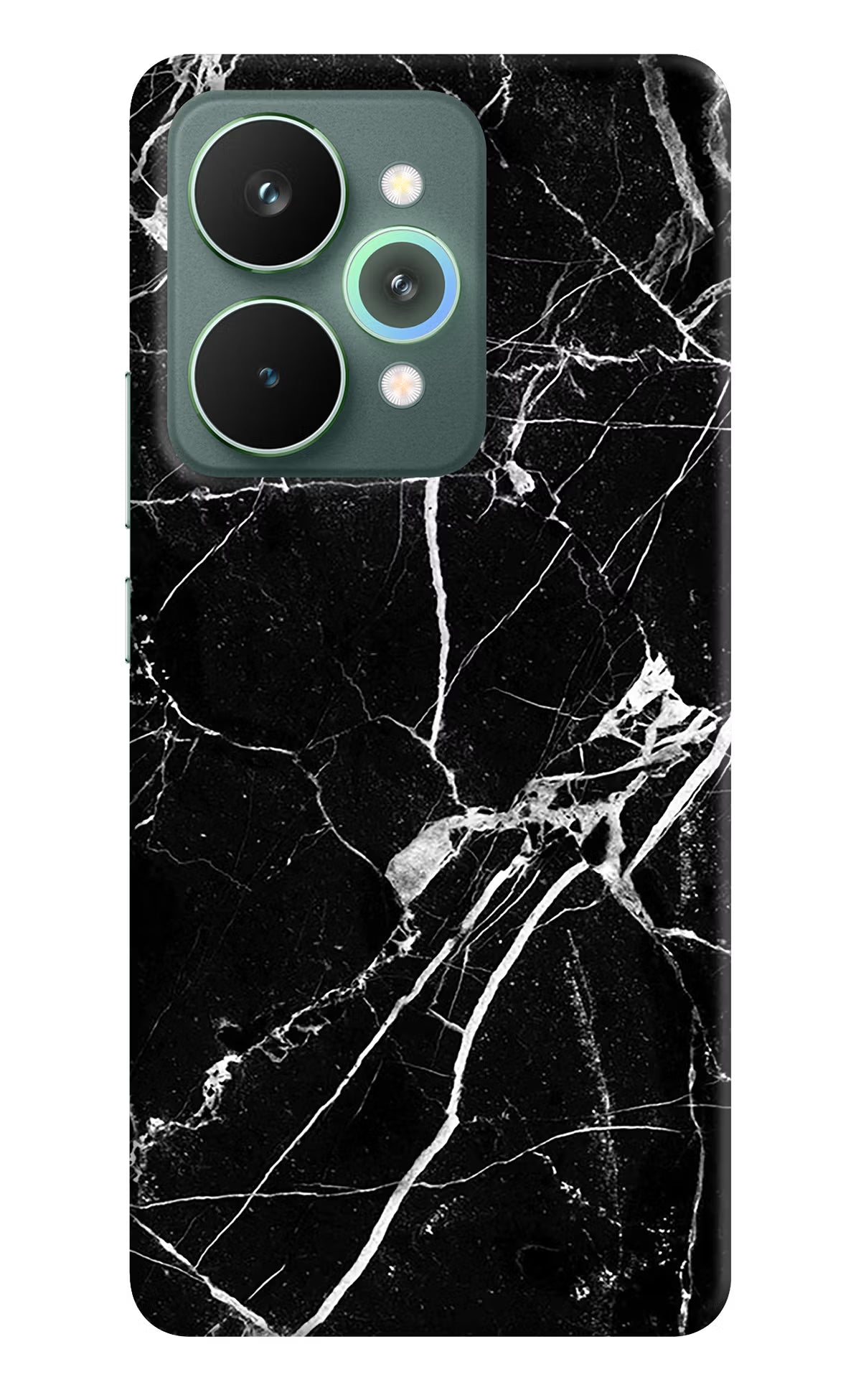 Black Marble Pattern Realme 15 Pro Back Cover - Black Marble Pattern Realme 15 Pro Hard Case Back Cover by Casekaro Black Marble Pattern Realme 15 Pro Hard Case Back Cover by Casekaro