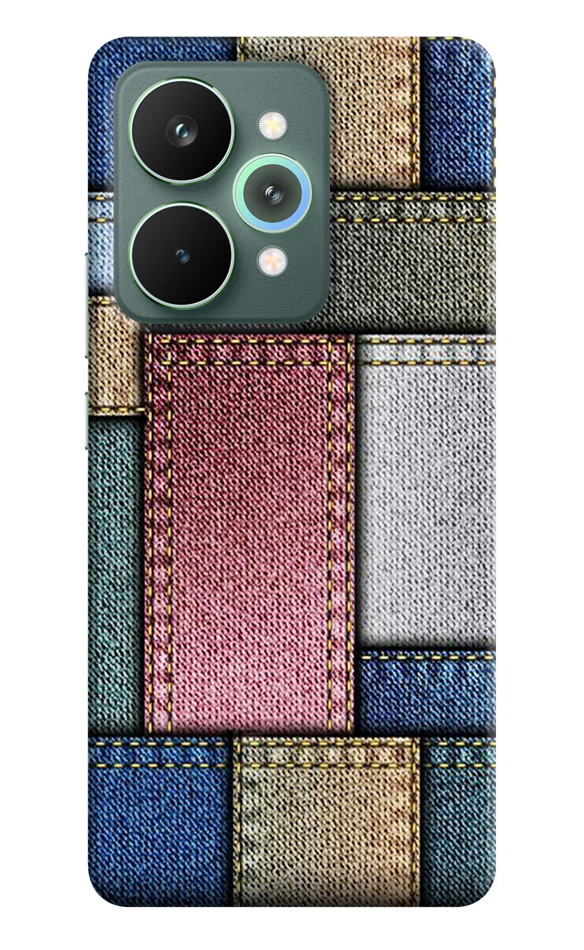 Multicolor Jeans Realme 15 Pro Back Cover - Multicolor Jeans Realme 15 Pro Hard Case Back Cover by Casekaro Multicolor Jeans Realme 15 Pro Hard Case Back Cover by Casekaro