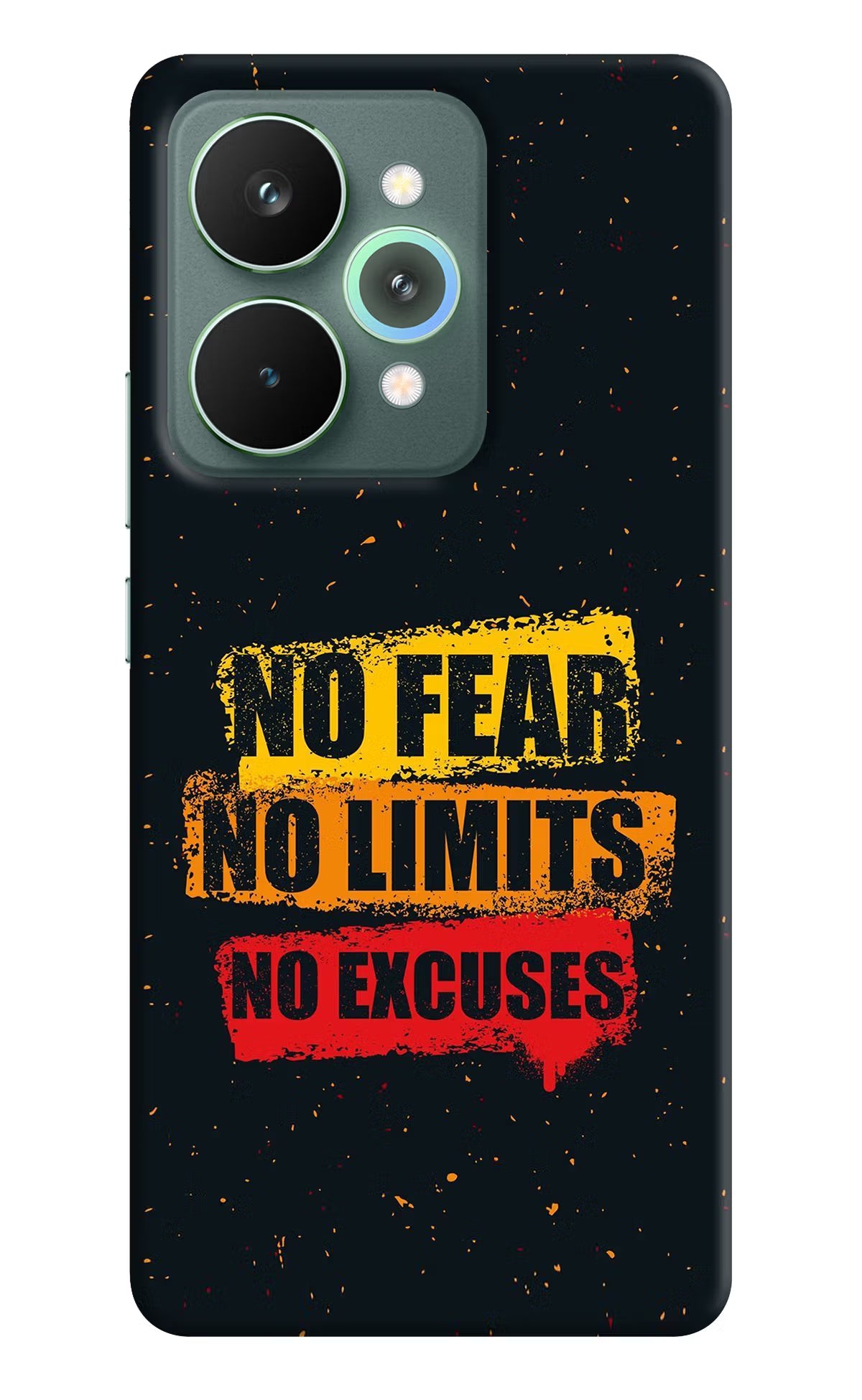 No Fear No Limits No Excuse Realme 15 Pro Back Cover - No Fear No Limits No Excuse Realme 15 Pro Hard Case Back Cover by Casekaro No Fear No Limits No Excuse Realme 15 Pro Hard Case Back Cover by Casekaro