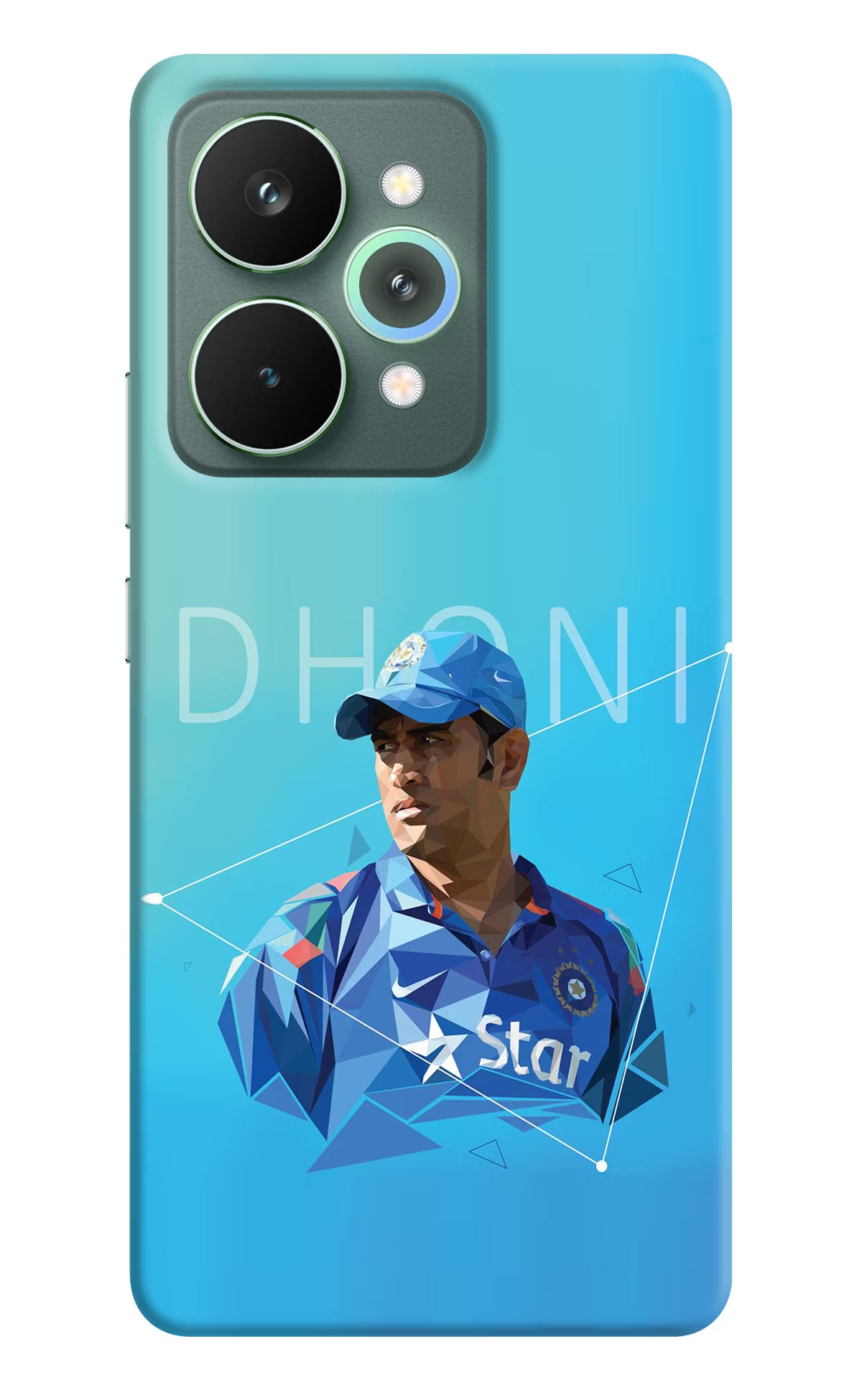 Dhoni Artwork Realme 15 Pro Back Cover - Dhoni Artwork Realme 15 Pro Hard Case Back Cover by Casekaro Dhoni Artwork Realme 15 Pro Hard Case Back Cover by Casekaro