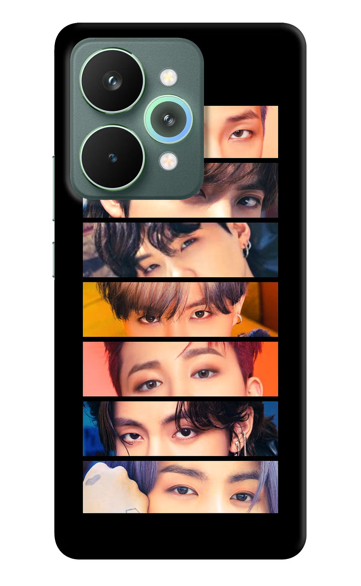 BTS Eyes Realme 15 Pro Back Cover - BTS Eyes Realme 15 Pro Hard Case Back Cover by Casekaro BTS Eyes Realme 15 Pro Hard Case Back Cover by Casekaro