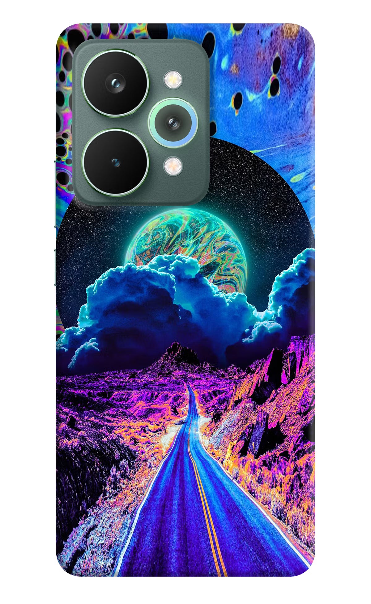 Psychedelic Painting Realme 15 Pro Back Cover - Psychedelic Painting Realme 15 Pro Hard Case Back Cover by Casekaro Psychedelic Painting Realme 15 Pro Hard Case Back Cover by Casekaro