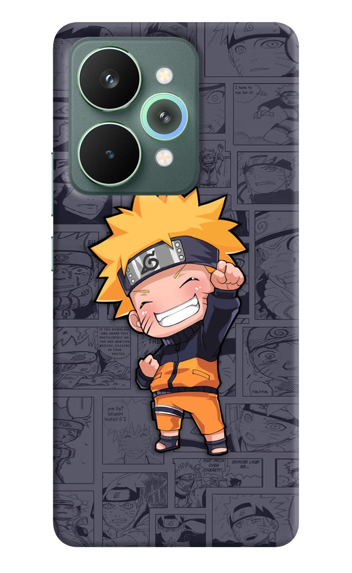 Chota Naruto Realme 15 Pro Back Cover - Chota Naruto Realme 15 Pro Hard Case Back Cover by Casekaro Chota Naruto Realme 15 Pro Hard Case Back Cover by Casekaro