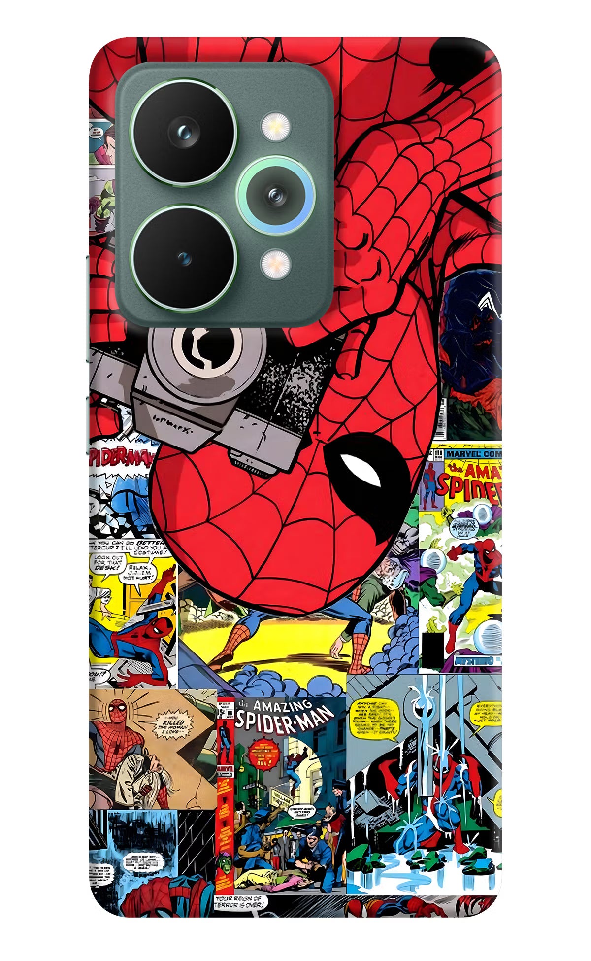 Spider Man Realme 15 Pro Back Cover - Spider Man Realme 15 Pro Hard Case Back Cover by Casekaro Spider Man Realme 15 Pro Hard Case Back Cover by Casekaro