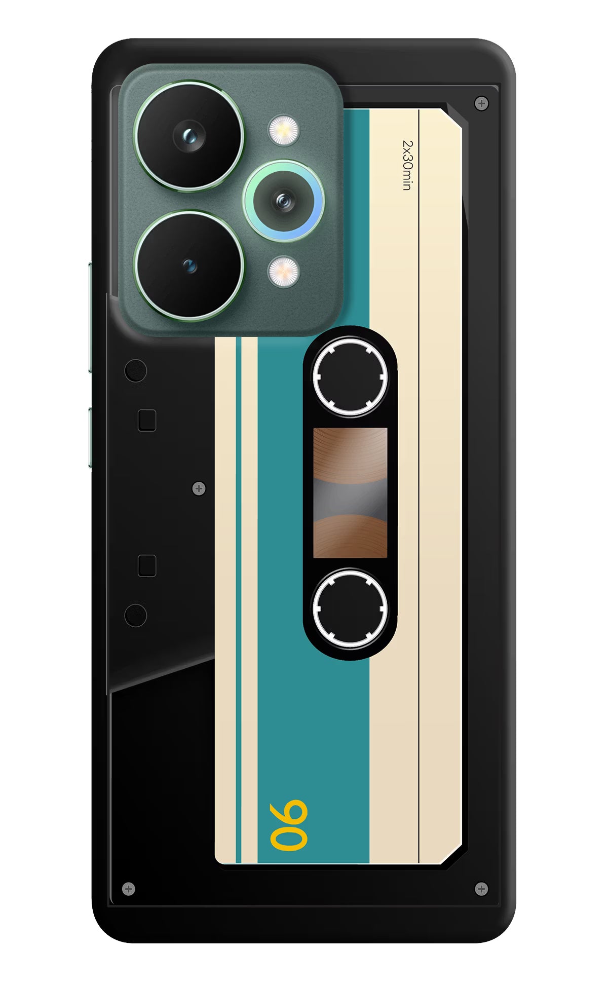 Cassette Realme 15 Pro Back Cover - Cassette Realme 15 Pro Hard Case Back Cover by Casekaro Cassette Realme 15 Pro Hard Case Back Cover by Casekaro