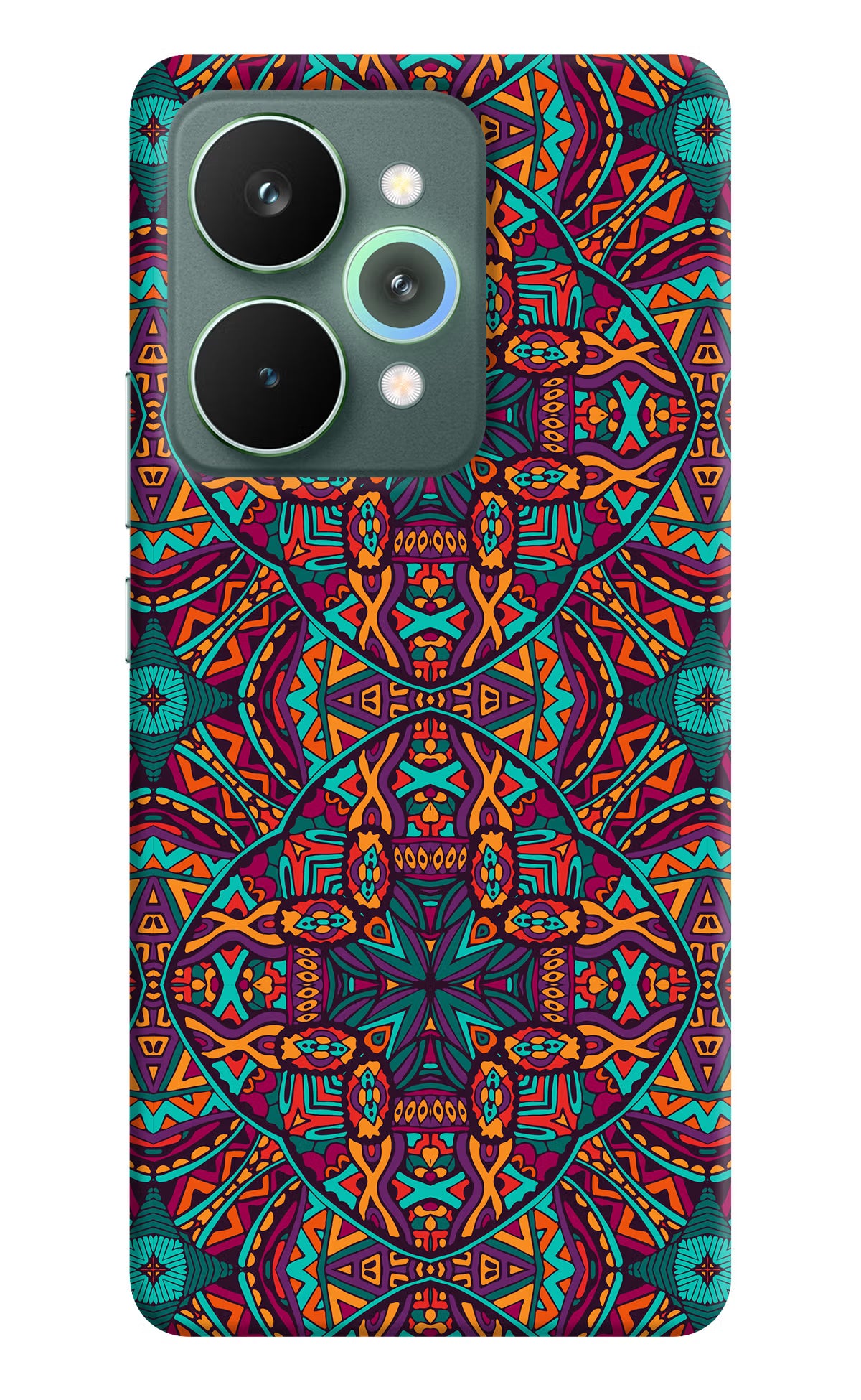 Colour Mandala Realme 15 Pro Back Cover - Colour Mandala Realme 15 Pro Hard Case Back Cover by Casekaro Colour Mandala Realme 15 Pro Hard Case Back Cover by Casekaro