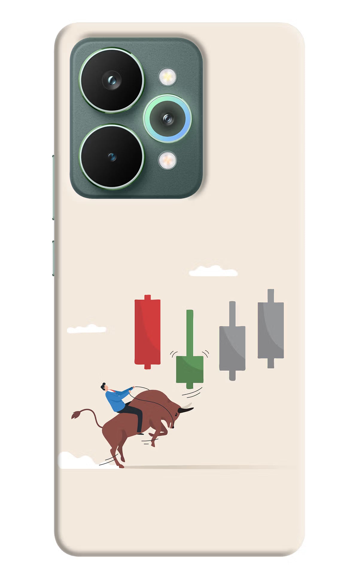 Bull Trading Momentum Realme 15 Pro Back Cover - Bull Trading Momentum Realme 15 Pro Hard Case Back Cover by Casekaro Bull Trading Momentum Realme 15 Pro Hard Case Back Cover by Casekaro