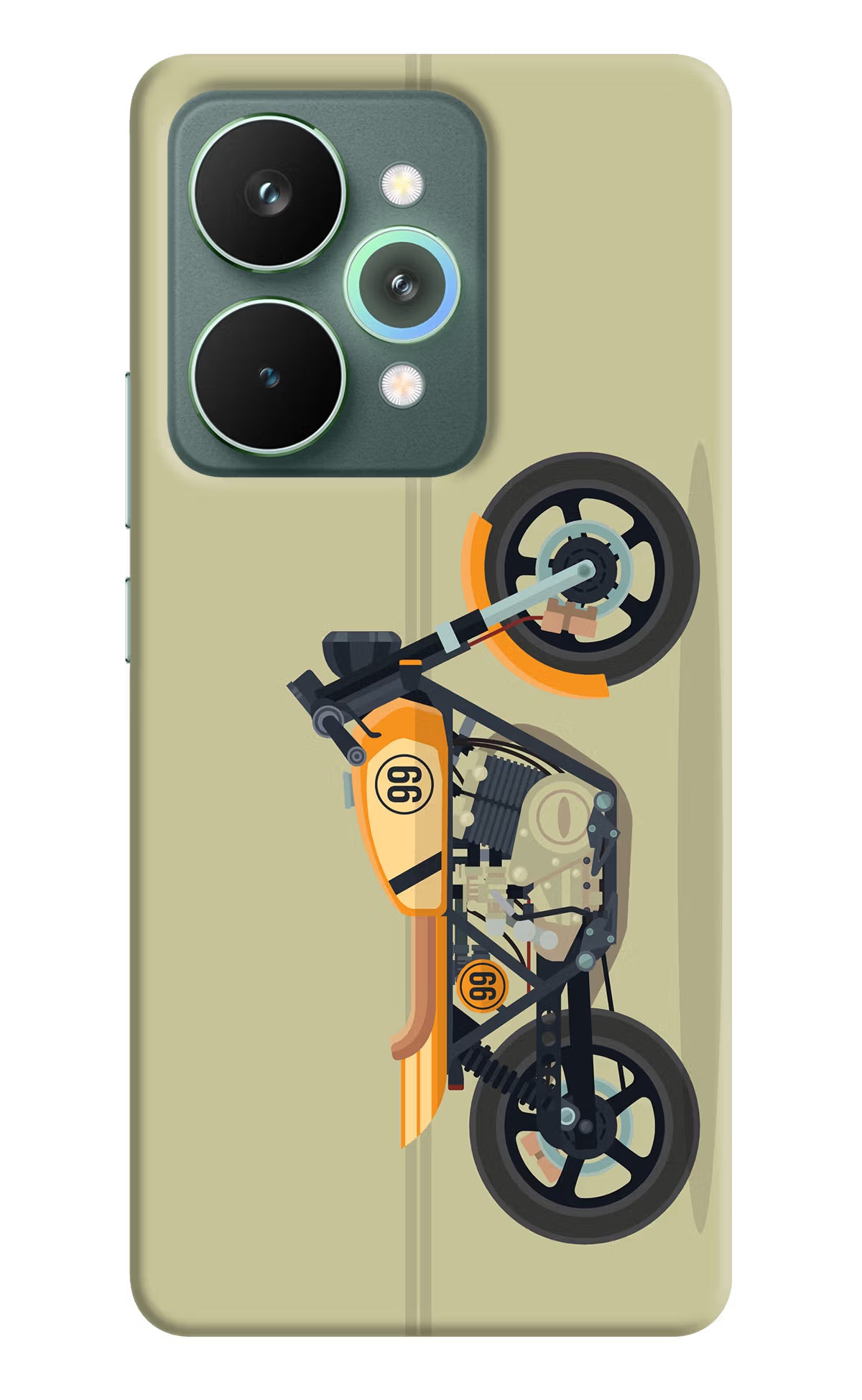 Vertical Speedster Realme 15 Pro Back Cover - Vertical Speedster Realme 15 Pro Hard Case Back Cover by Casekaro Vertical Speedster Realme 15 Pro Hard Case Back Cover by Casekaro