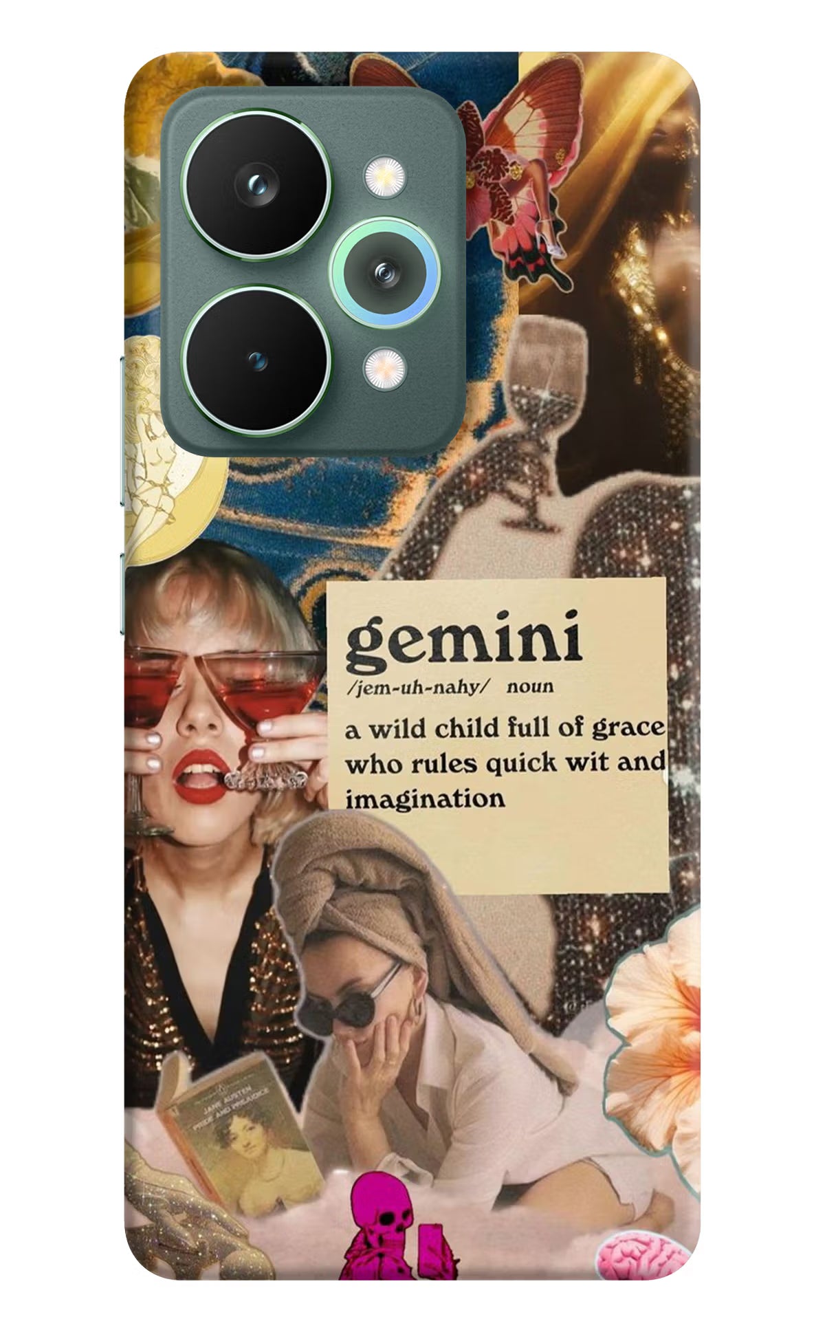 Gemini Zodiac Realme 15 Pro Back Cover - Gemini Zodiac Realme 15 Pro Hard Case Back Cover by Casekaro Gemini Zodiac Realme 15 Pro Hard Case Back Cover by Casekaro