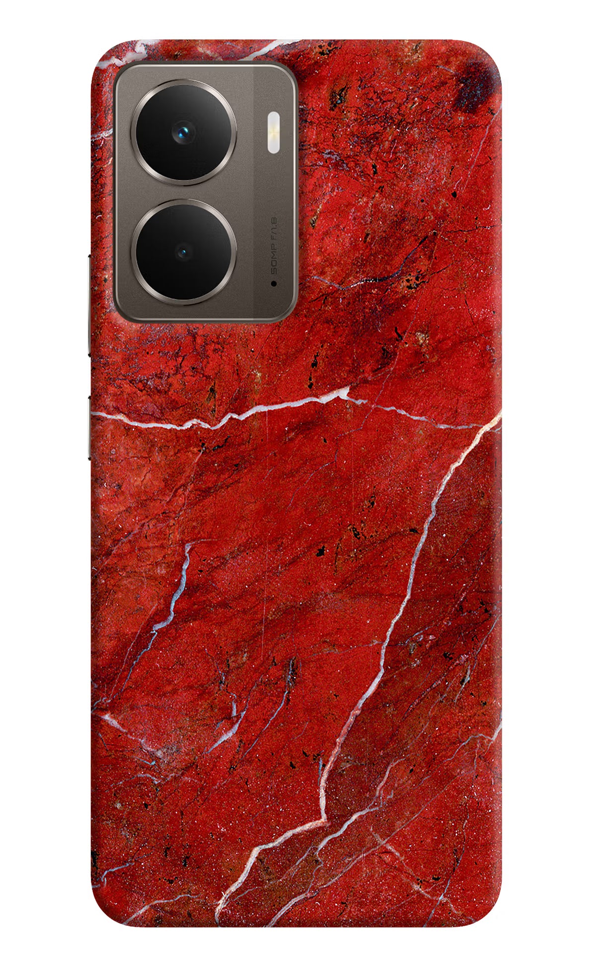 Red Marble Design Realme P3 Back Cover - Red Marble Design Realme P3 Hard Case Back Cover by Casekaro Red Marble Design Realme P3 Hard Case Back Cover by Casekaro
