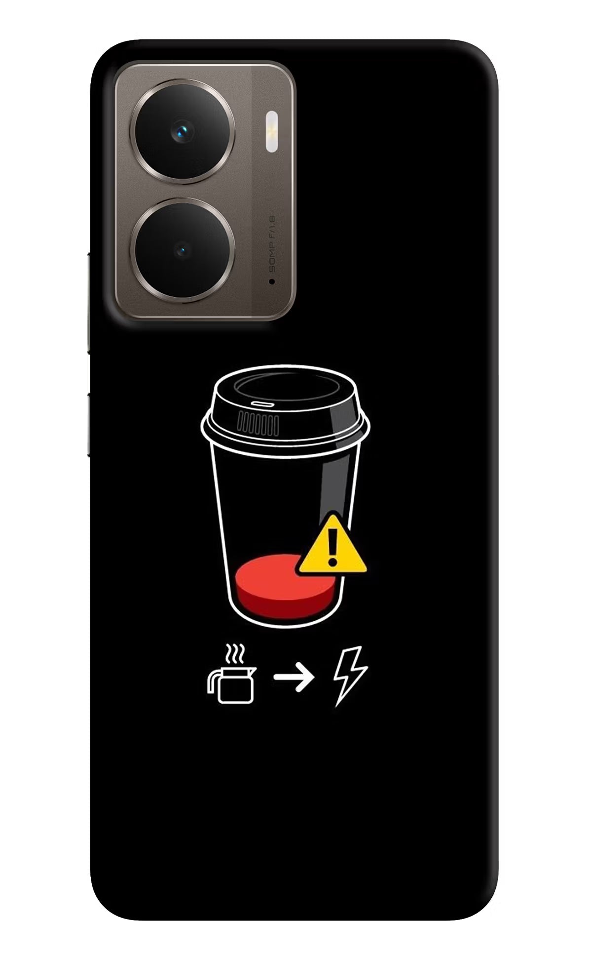 Coffee Realme P3 Back Cover - Coffee Realme P3 Hard Case Back Cover by Casekaro Coffee Realme P3 Hard Case Back Cover by Casekaro