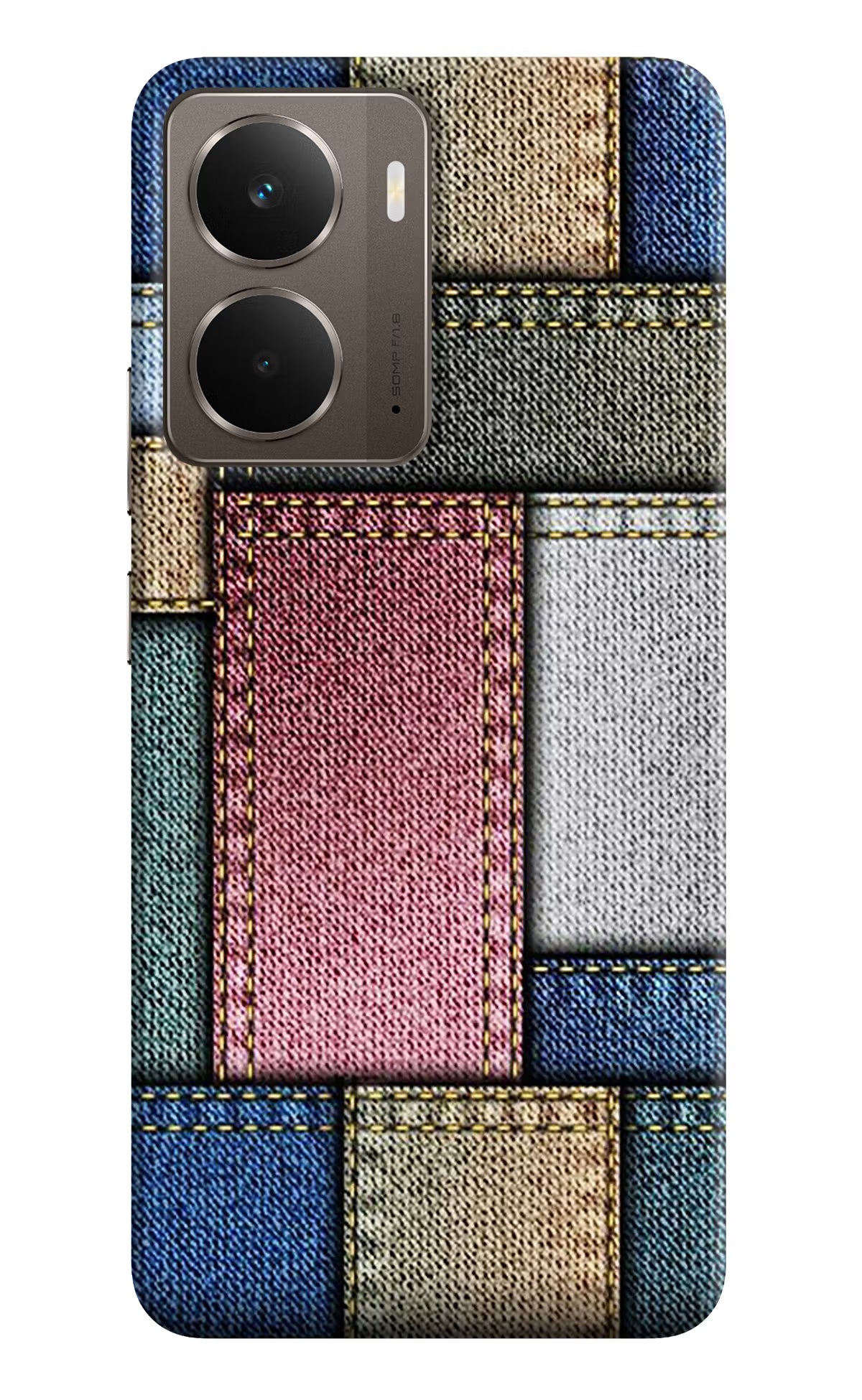 Multicolor Jeans Realme P3 Back Cover - Multicolor Jeans Realme P3 Hard Case Back Cover by Casekaro Multicolor Jeans Realme P3 Hard Case Back Cover by Casekaro