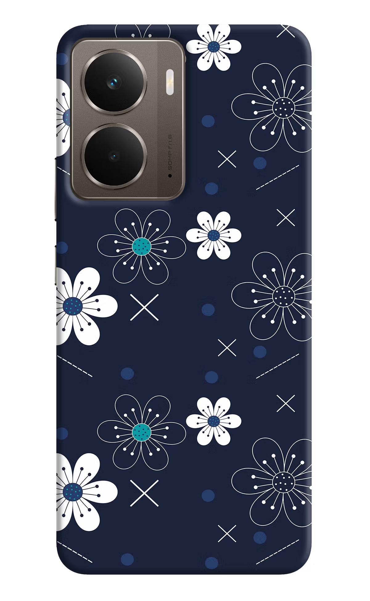 Flowers Realme P3 Back Cover - Flowers Realme P3 Hard Case Back Cover by Casekaro Flowers Realme P3 Hard Case Back Cover by Casekaro