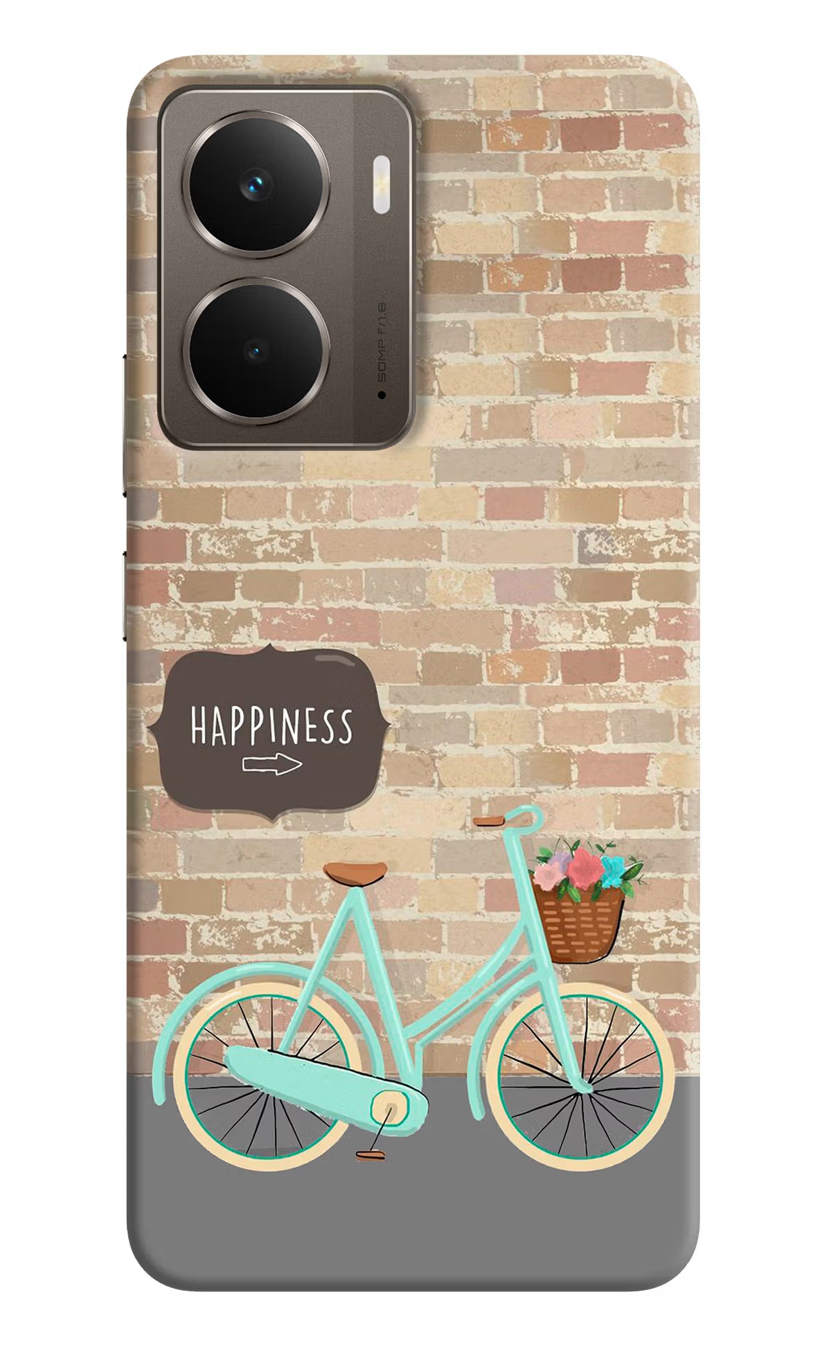 Happiness Artwork Realme P3 Back Cover - Happiness Artwork Realme P3 Hard Case Back Cover by Casekaro Happiness Artwork Realme P3 Hard Case Back Cover by Casekaro