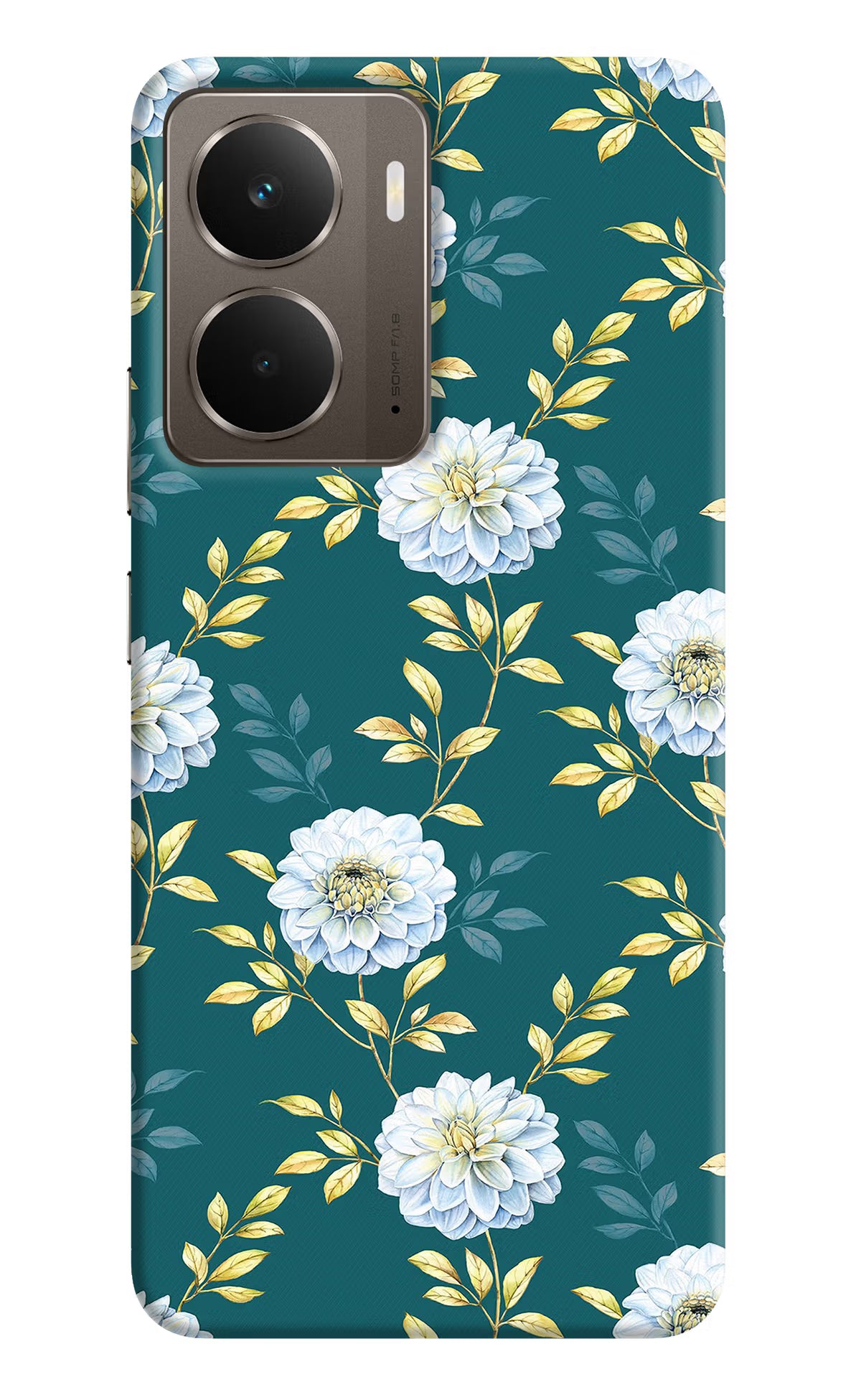 Flowers Realme P3 Back Cover - Flowers Realme P3 Hard Case Back Cover by Casekaro Flowers Realme P3 Hard Case Back Cover by Casekaro