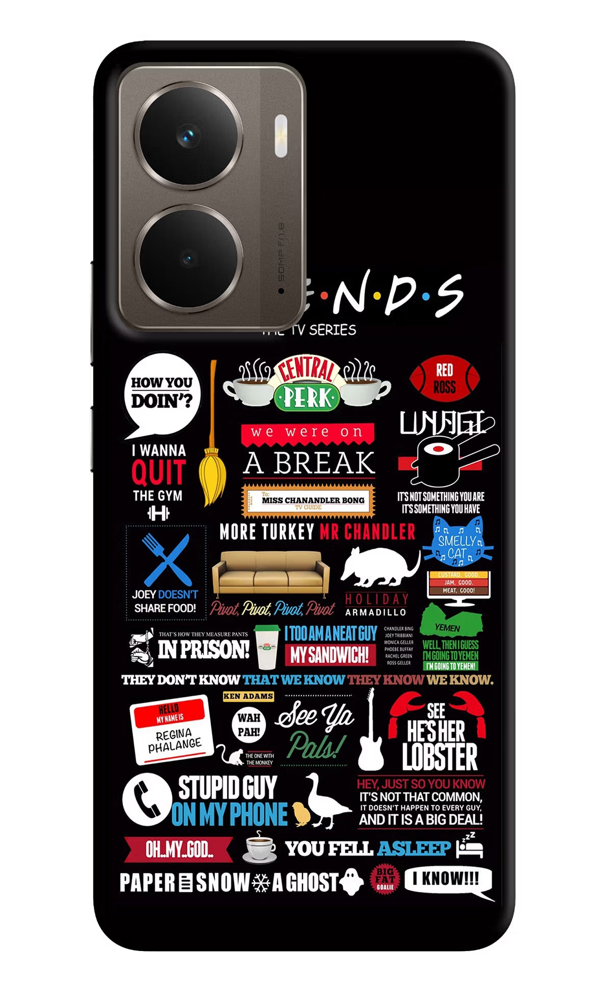 FRIENDS Realme P3 Back Cover - FRIENDS Realme P3 Hard Case Back Cover by Casekaro FRIENDS Realme P3 Hard Case Back Cover by Casekaro