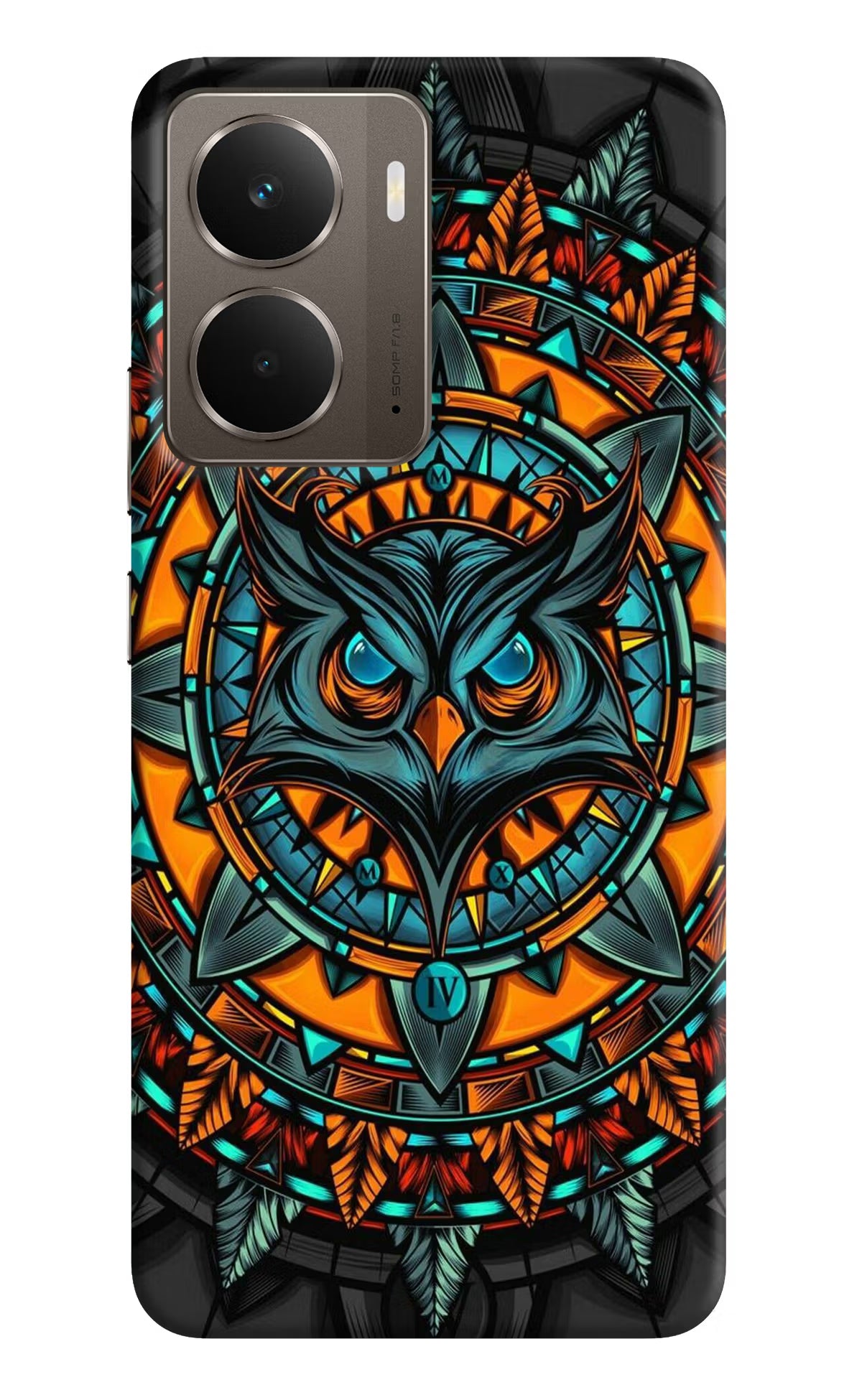 Angry Owl Art Realme P3 Back Cover - Angry Owl Art Realme P3 Hard Case Back Cover by Casekaro Angry Owl Art Realme P3 Hard Case Back Cover by Casekaro