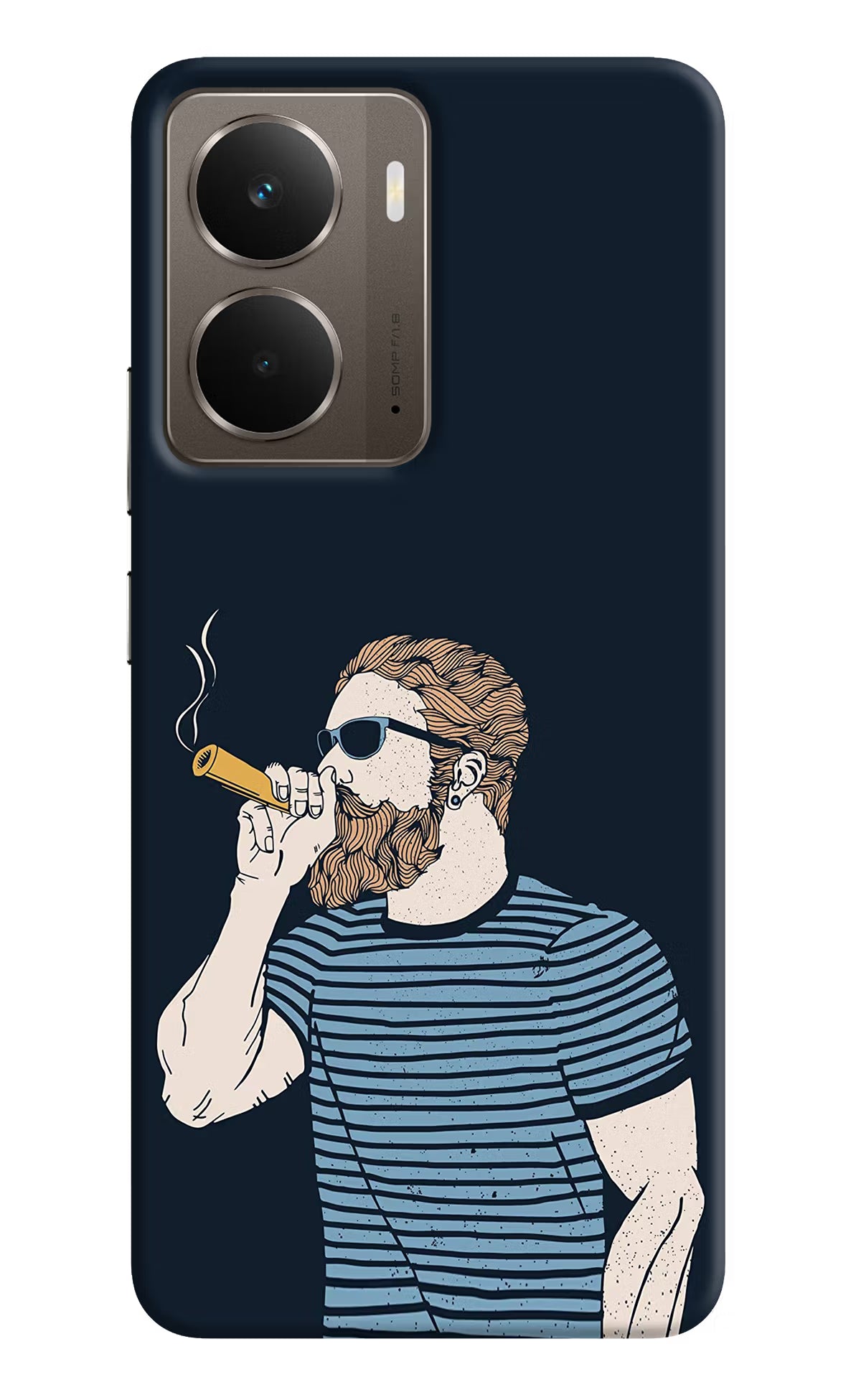 Smoking Realme P3 Back Cover - Smoking Realme P3 Hard Case Back Cover by Casekaro Smoking Realme P3 Hard Case Back Cover by Casekaro