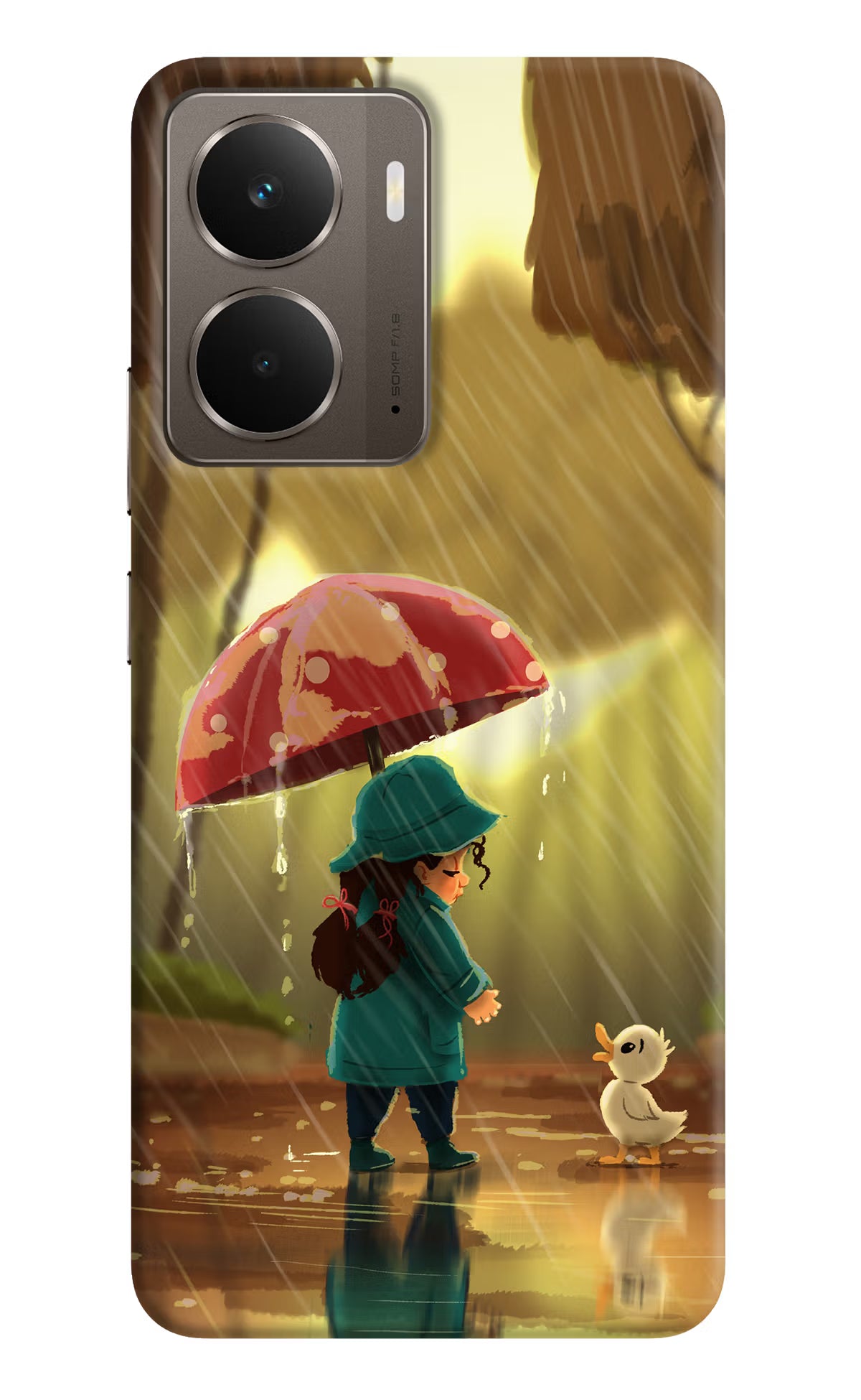 Rainy Day Realme P3 Back Cover - Rainy Day Realme P3 Hard Case Back Cover by Casekaro Rainy Day Realme P3 Hard Case Back Cover by Casekaro