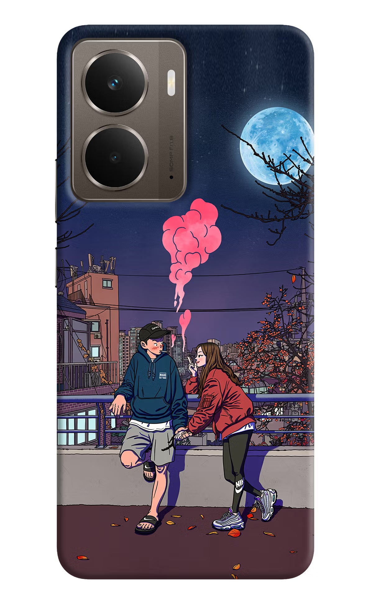 Chilling Couple Realme P3 Back Cover - Chilling Couple Realme P3 Hard Case Back Cover by Casekaro Chilling Couple Realme P3 Hard Case Back Cover by Casekaro