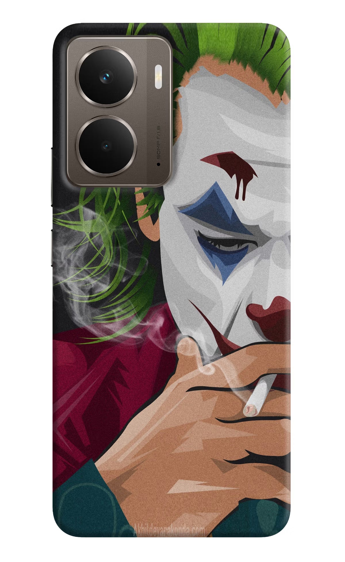 Joker Smoking Realme P3 Back Cover - Joker Smoking Realme P3 Hard Case Back Cover by Casekaro Joker Smoking Realme P3 Hard Case Back Cover by Casekaro