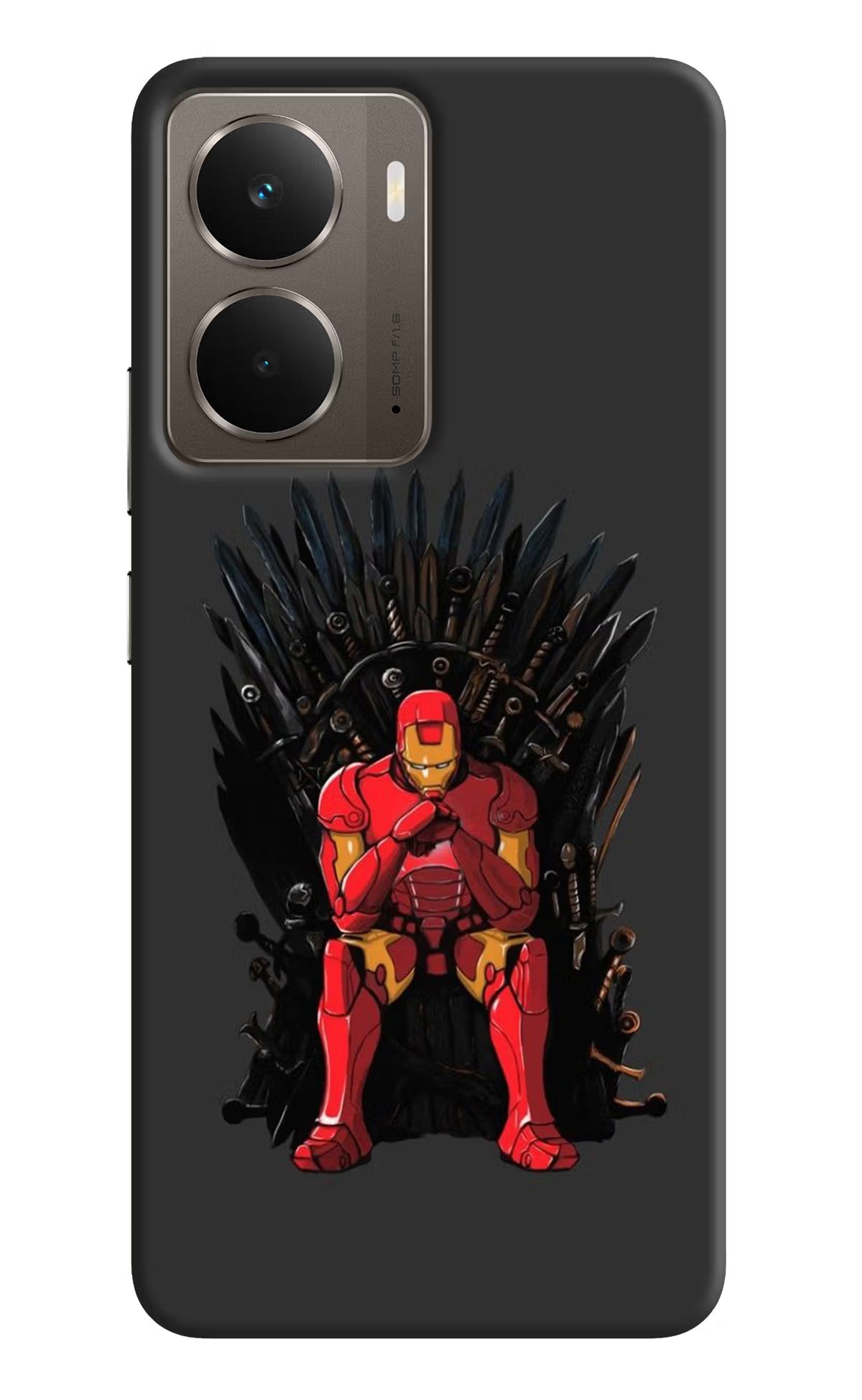 Ironman Throne Realme P3 Back Cover - Ironman Throne Realme P3 Hard Case Back Cover by Casekaro Ironman Throne Realme P3 Hard Case Back Cover by Casekaro