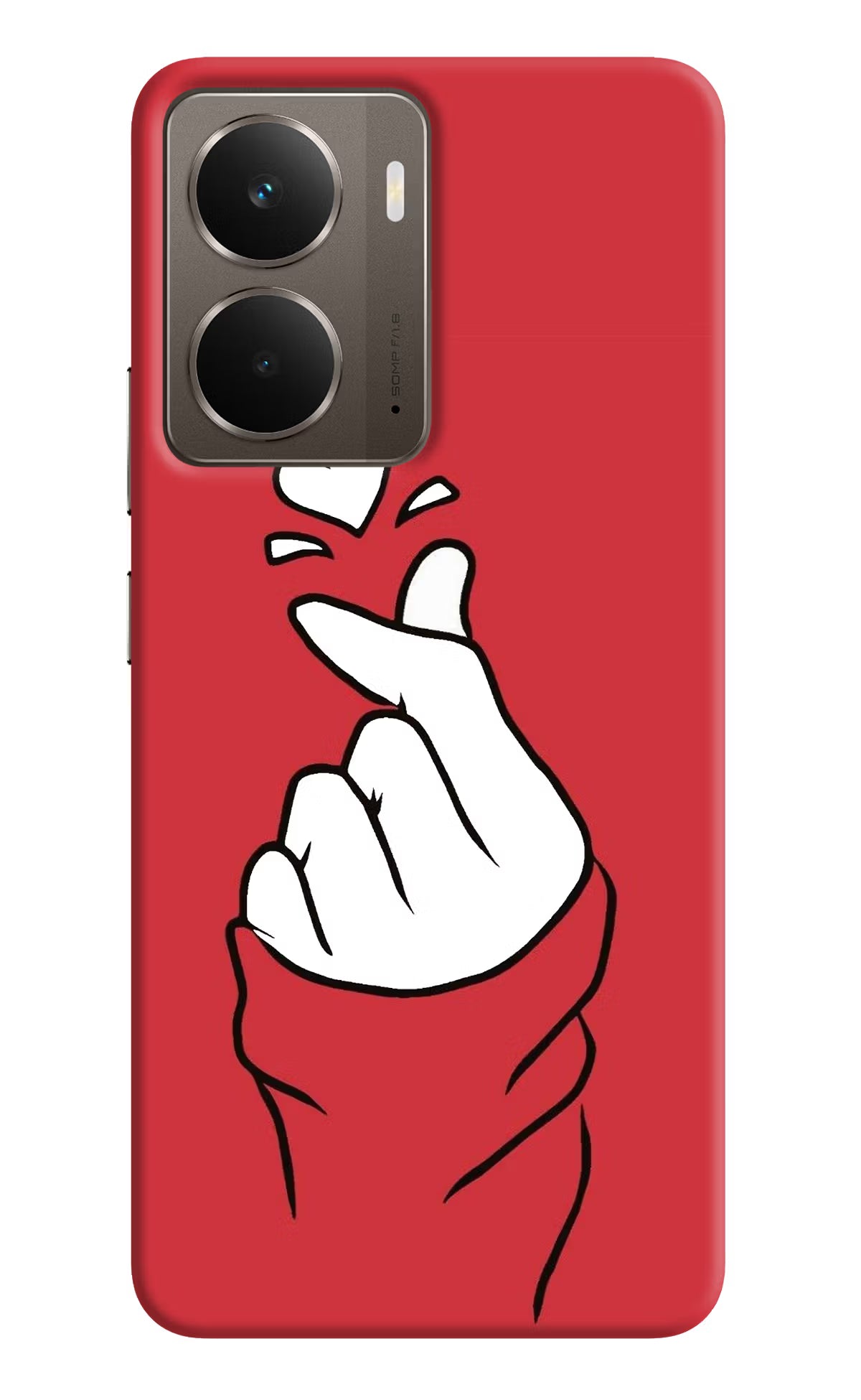 Korean Love Sign Realme P3 Back Cover - Korean Love Sign Realme P3 Hard Case Back Cover by Casekaro Korean Love Sign Realme P3 Hard Case Back Cover by Casekaro