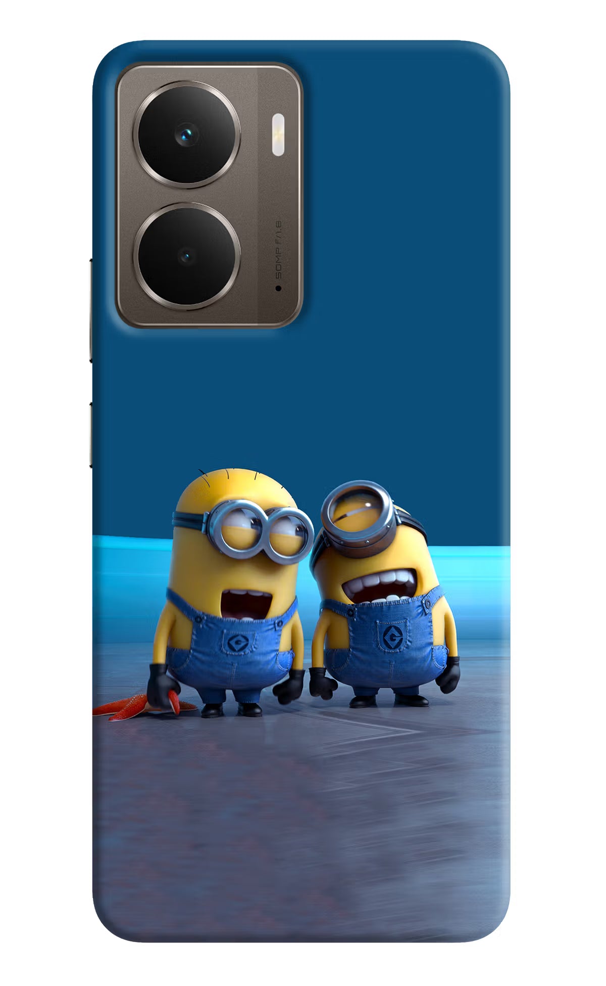 Minion Laughing Realme P3 Back Cover - Minion Laughing Realme P3 Hard Case Back Cover by Casekaro Minion Laughing Realme P3 Hard Case Back Cover by Casekaro