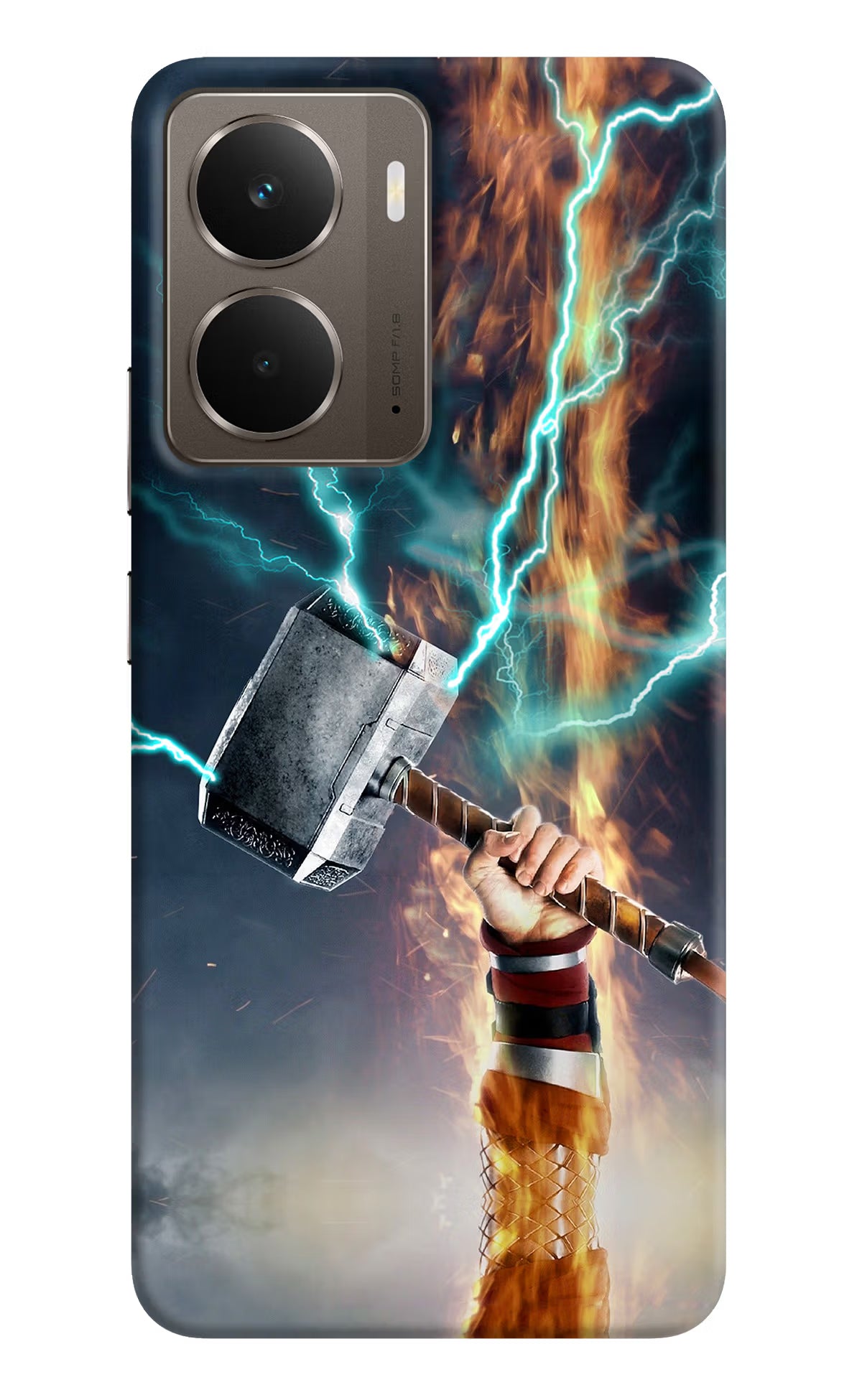 Thor Hammer Mjolnir Realme P3 Back Cover - Thor Hammer Mjolnir Realme P3 Hard Case Back Cover by Casekaro Thor Hammer Mjolnir Realme P3 Hard Case Back Cover by Casekaro
