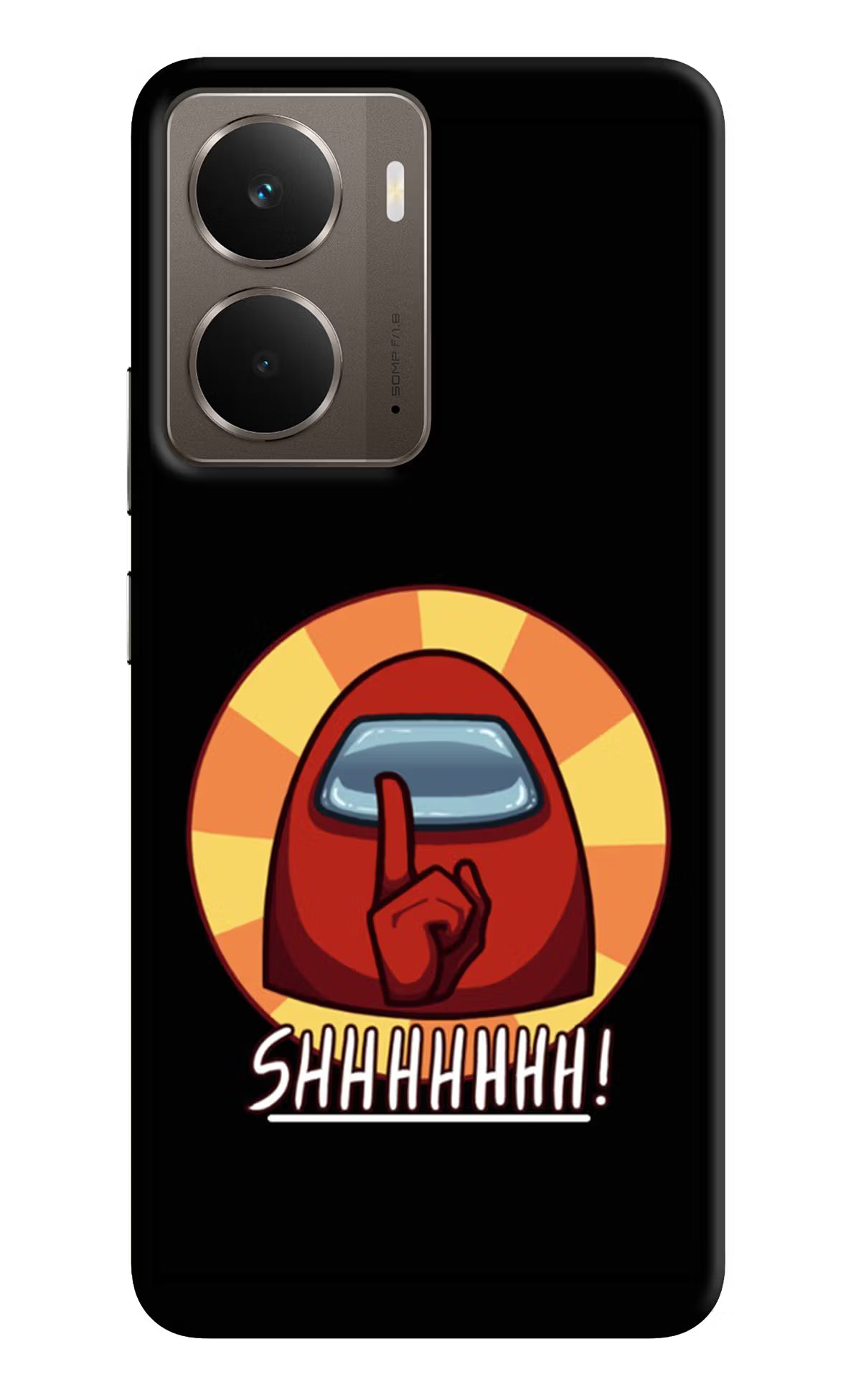 Among Us Shhh! Realme P3 Back Cover - Among Us Shhh! Realme P3 Hard Case Back Cover by Casekaro Among Us Shhh! Realme P3 Hard Case Back Cover by Casekaro