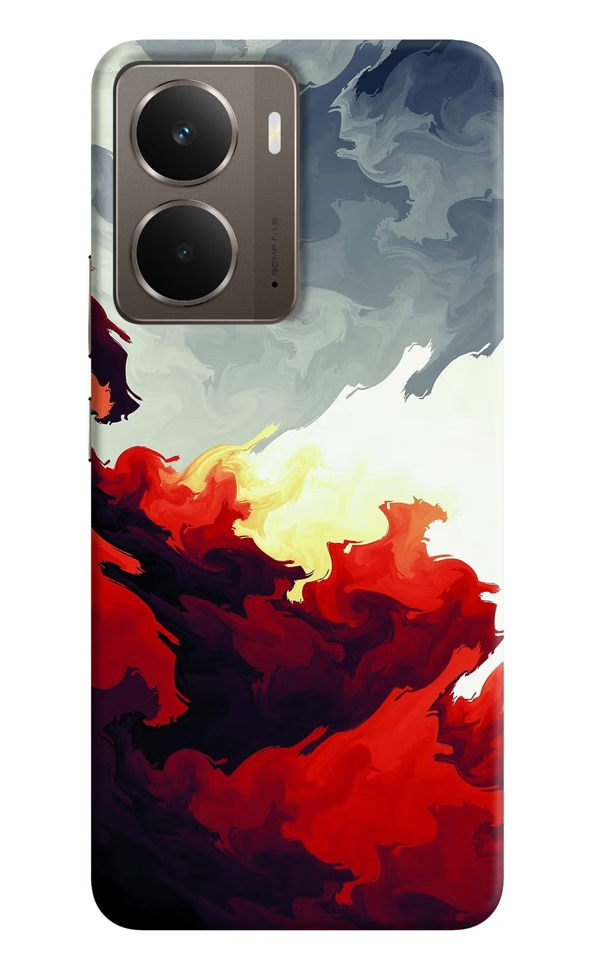 Fire Cloud Realme P3 Back Cover - Fire Cloud Realme P3 Hard Case Back Cover by Casekaro Fire Cloud Realme P3 Hard Case Back Cover by Casekaro