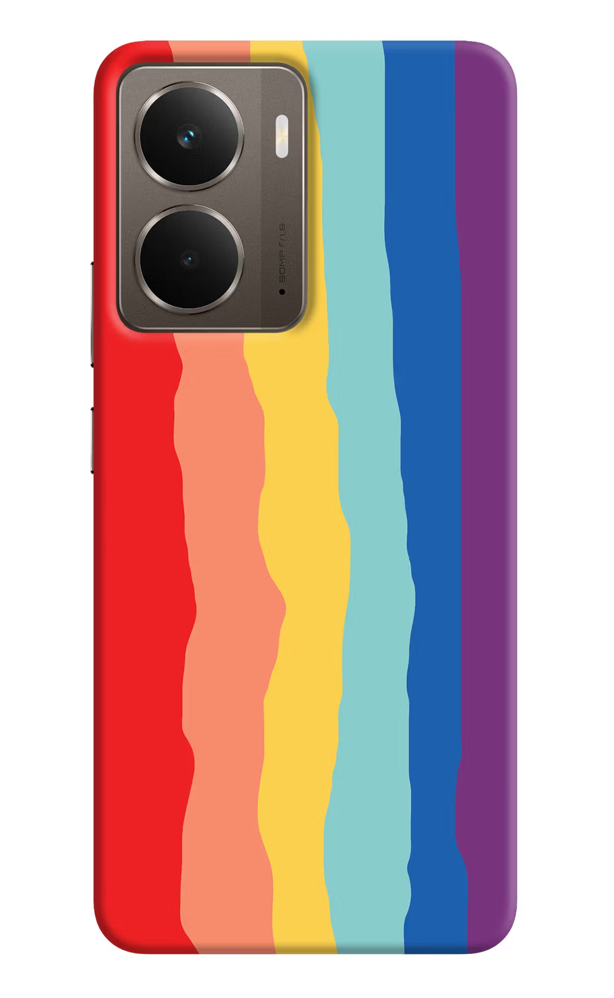 Rainbow Realme P3 Back Cover - Rainbow Realme P3 Hard Case Back Cover by Casekaro Rainbow Realme P3 Hard Case Back Cover by Casekaro