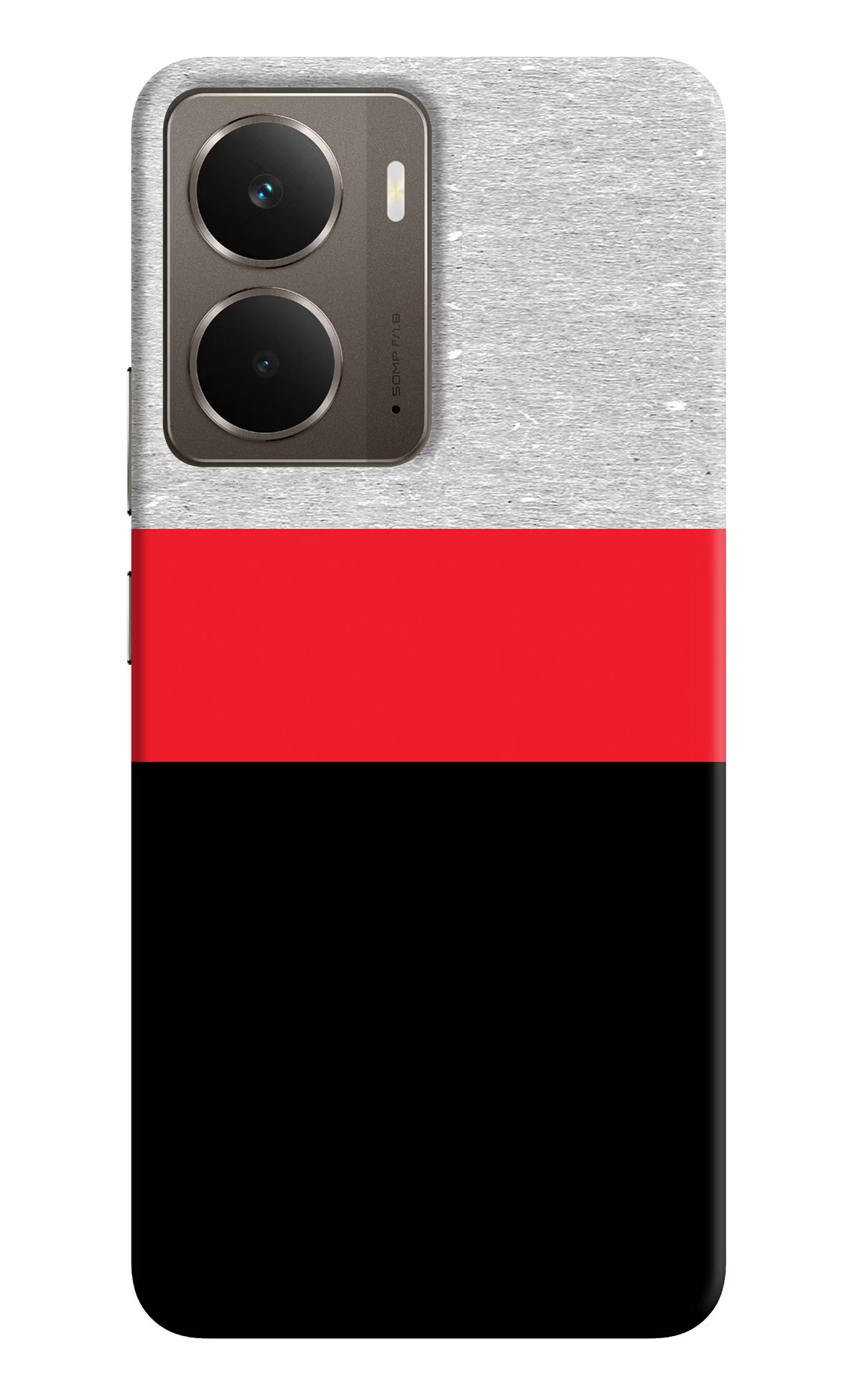 Tri Color Pattern Realme P3 Back Cover - Tri Color Pattern Realme P3 Hard Case Back Cover by Casekaro Tri Color Pattern Realme P3 Hard Case Back Cover by Casekaro