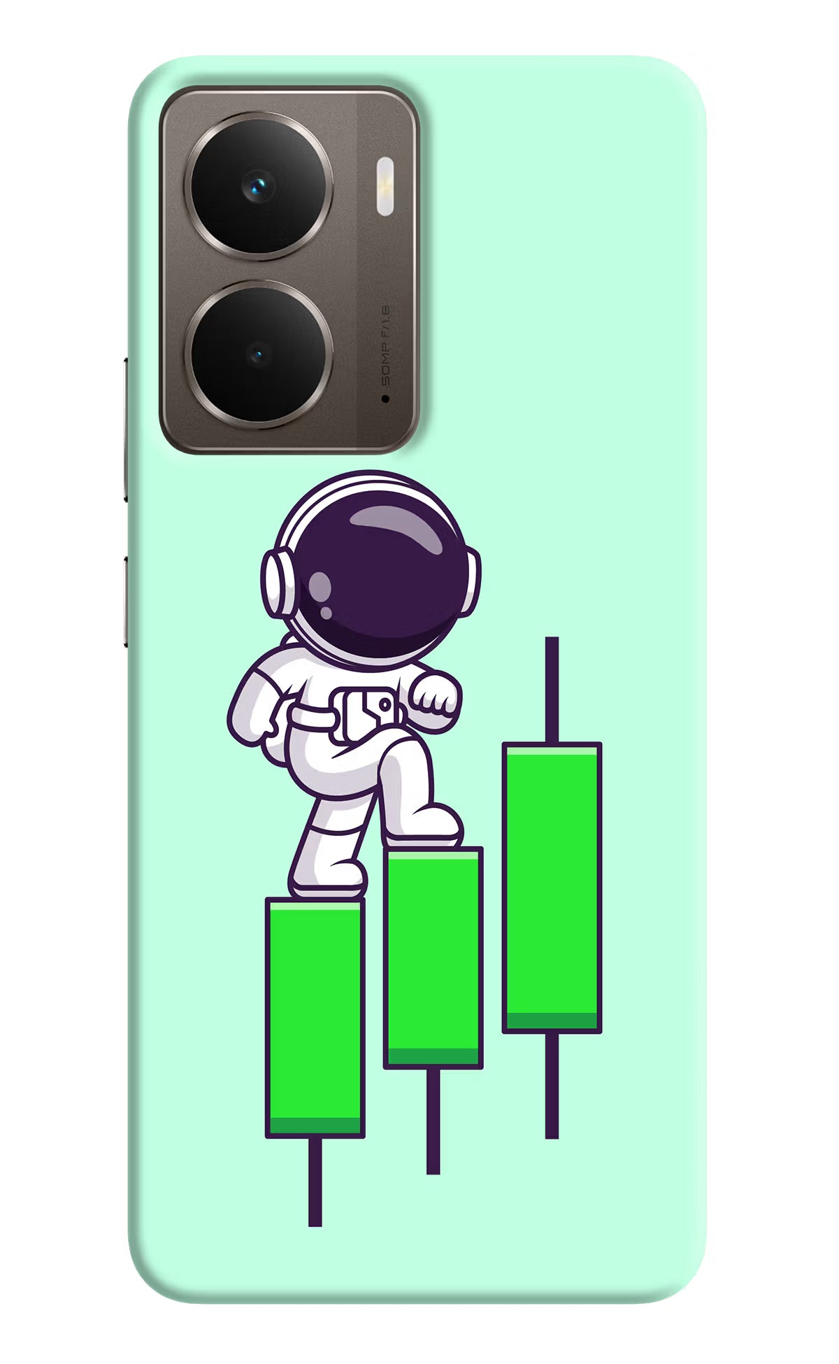 Astronaut Trader Realme P3 Back Cover - Astronaut Trader Realme P3 Hard Case Back Cover by Casekaro Astronaut Trader Realme P3 Hard Case Back Cover by Casekaro